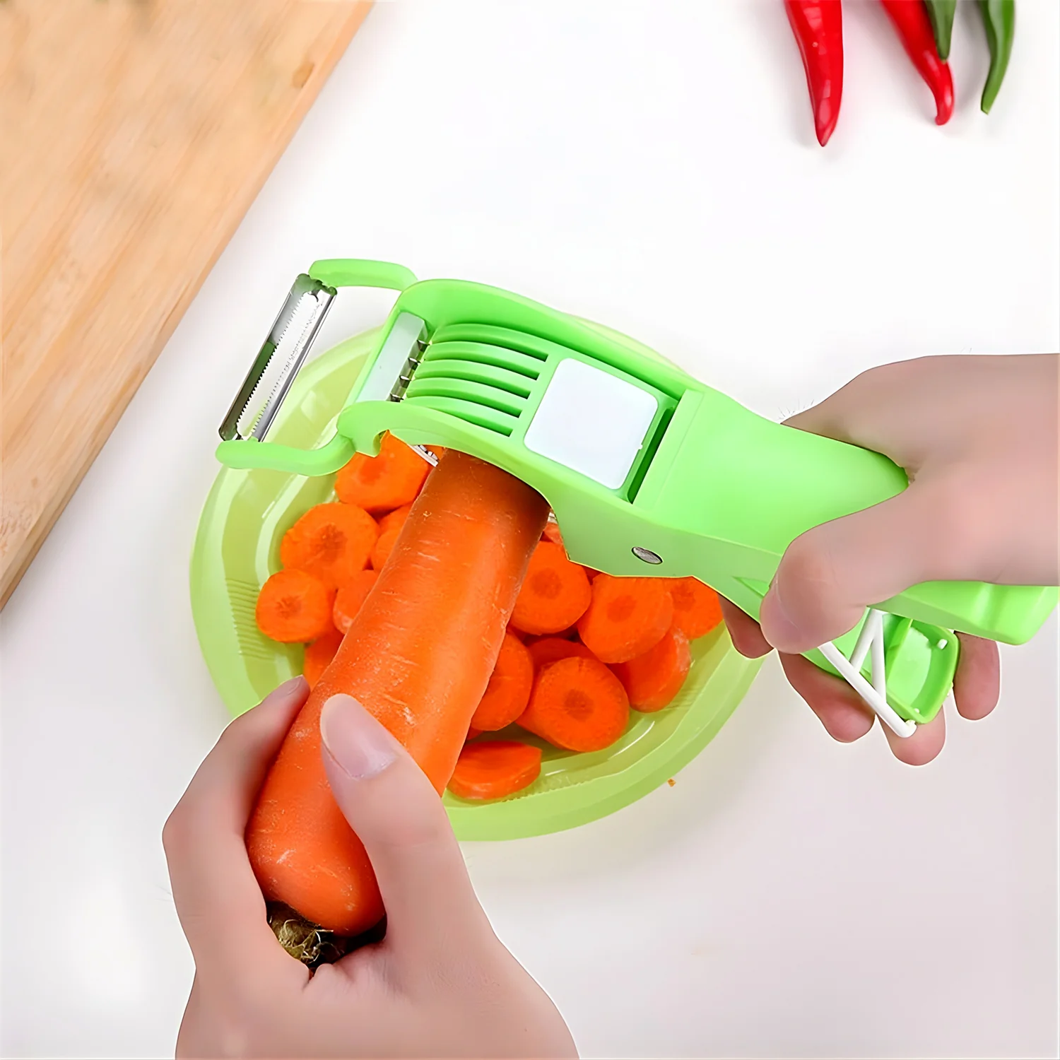 Vegetable Cutter with Peeler - Image 4