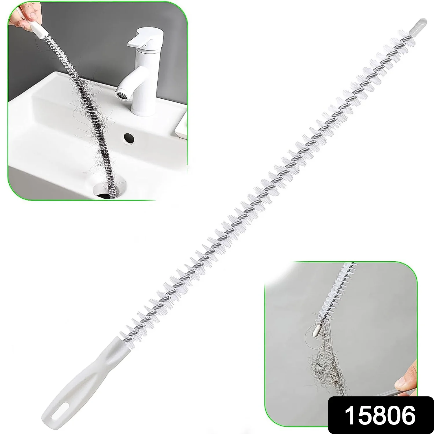 Flexible Sink Cleaning Brush Water Pipe Drain Dredge Tool (48 CM / 1 Pc) - Image 2