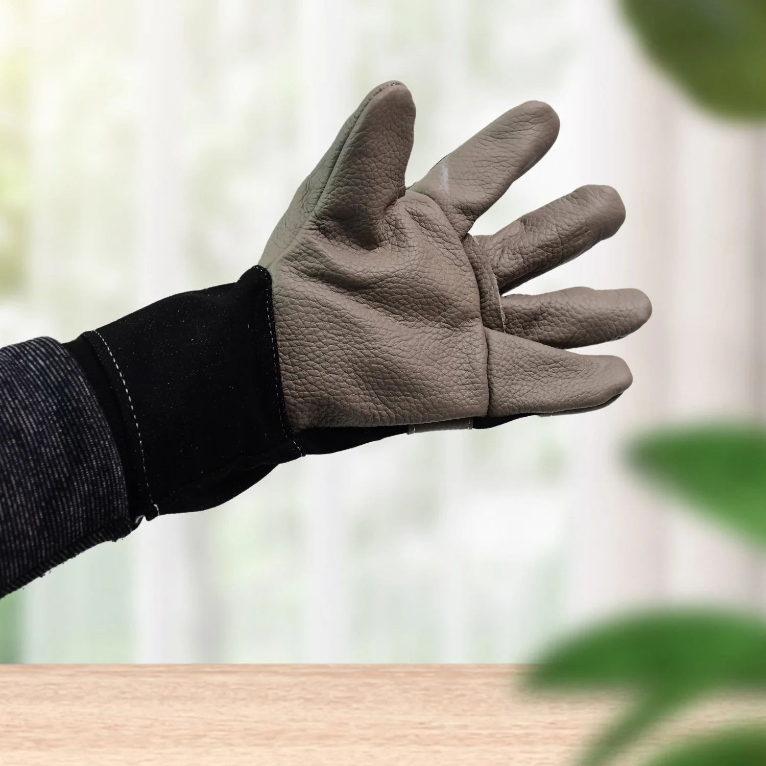 Gloves Gardening Gloves for Men Women Leather Gloves Heavy Duty Gloves (1 Pair) - Image 3