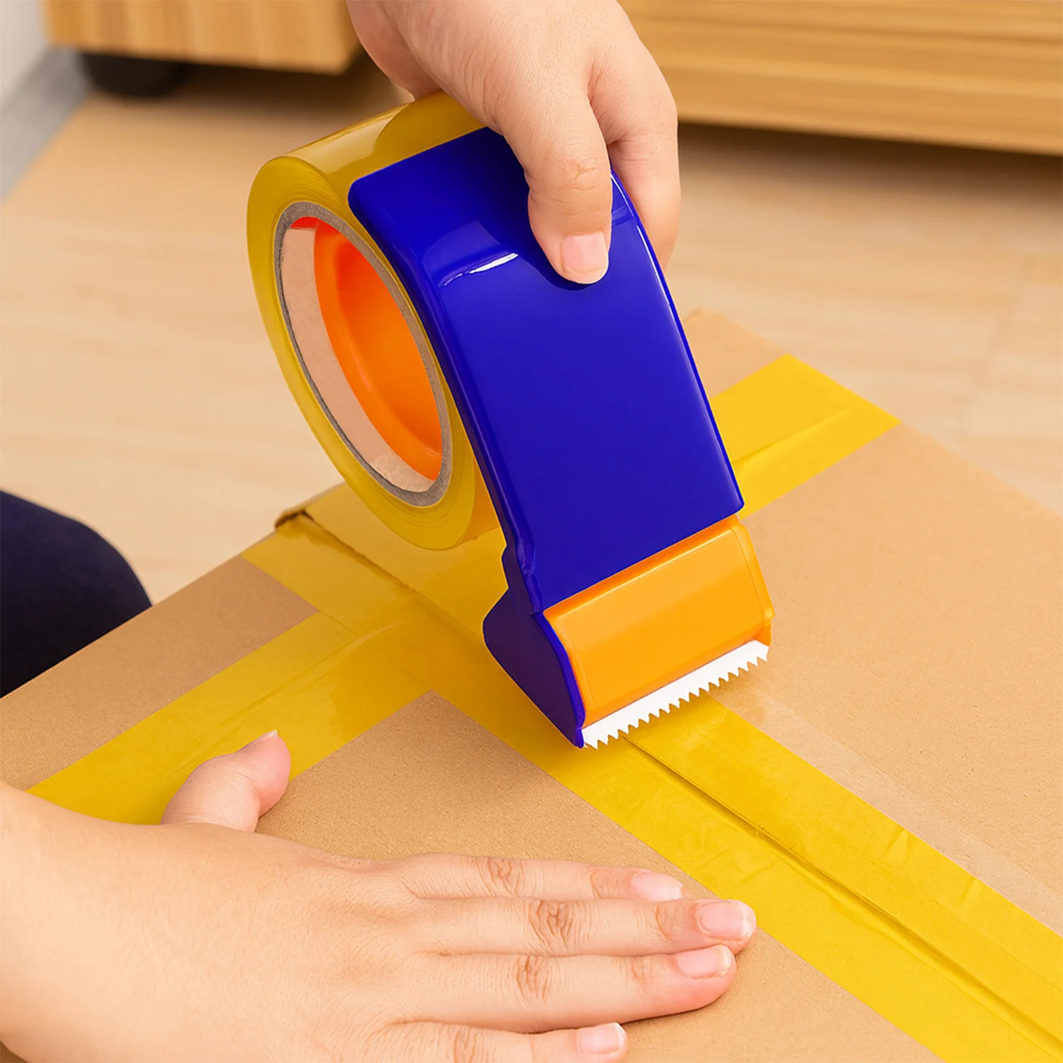 45mm Hand Tape Dispenser Packing Packaging Boxes Roll Roller Cutter - Image 3