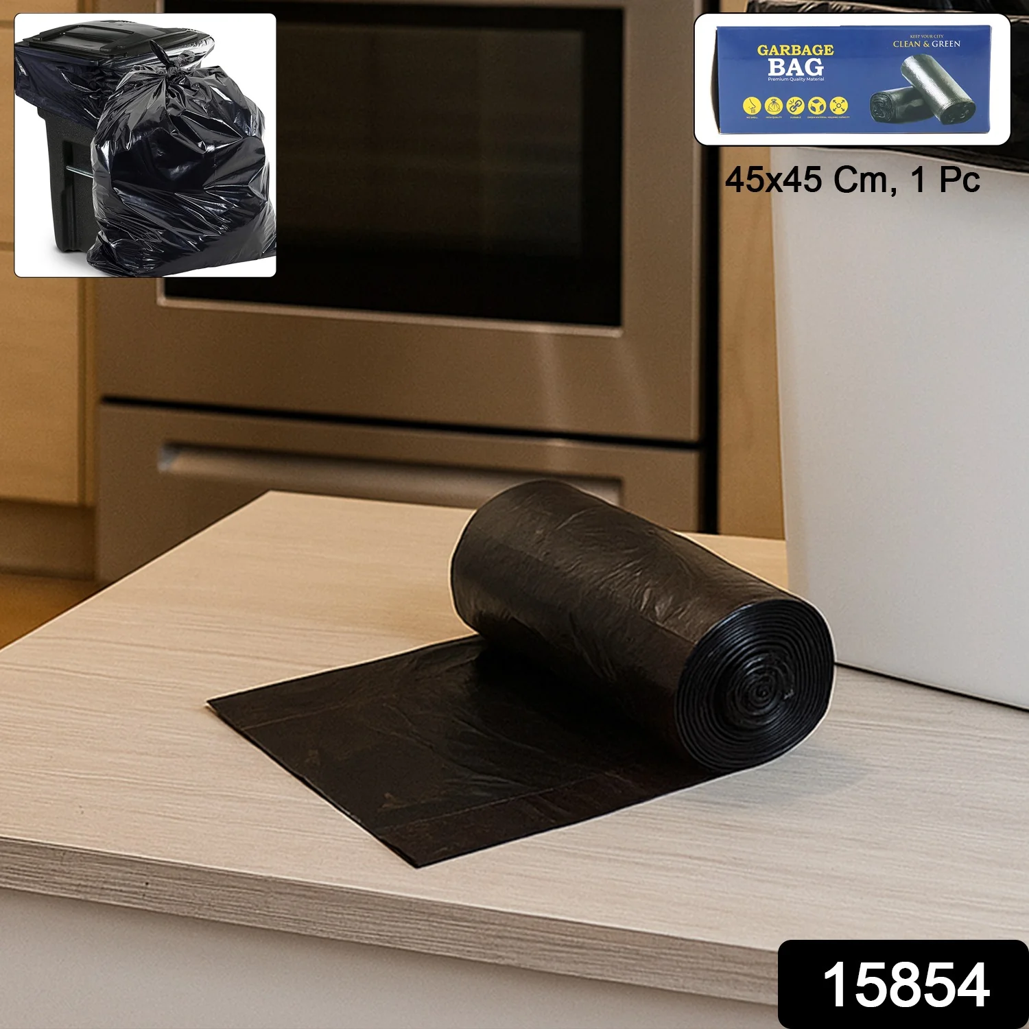 Garbage Bags Roll 45 x 45 cm (1 Pc / Mix Color) - Image 2