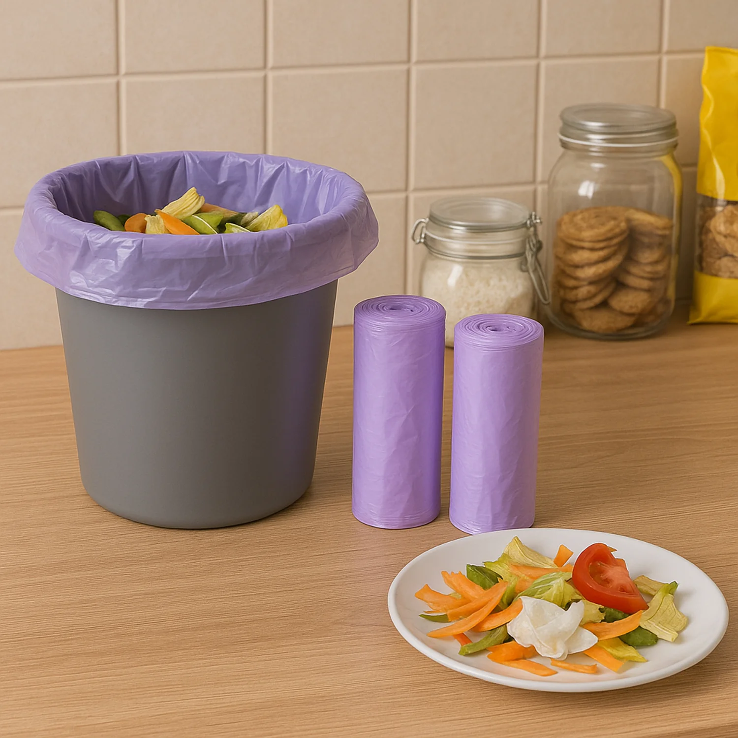 High-Quality Garbage Bags 50x60 cm (Mix Color / 2 Pc) - Image 7