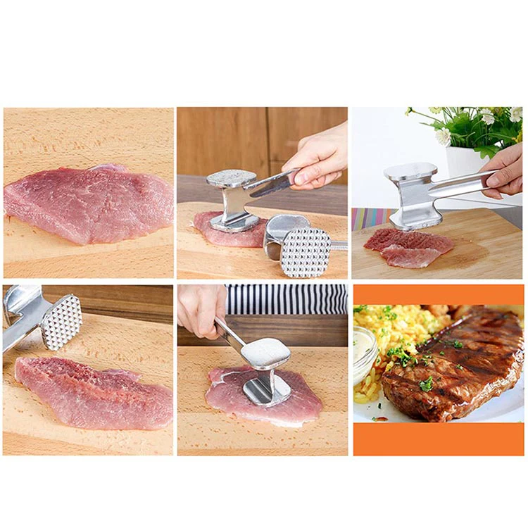 Professional Two Sided Beef / Meat Hammer Tenderizer - Image 7