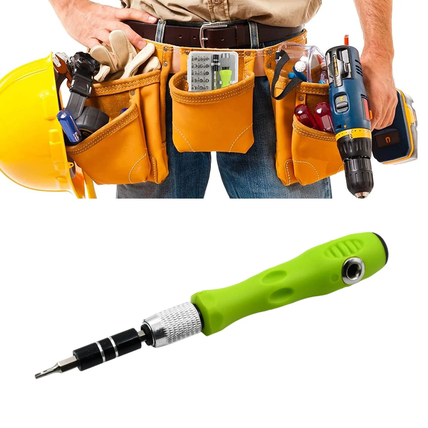 32 in 1 Mini Screwdriver Bits Set with Magnetic Flexible Extension Rod - Image 6