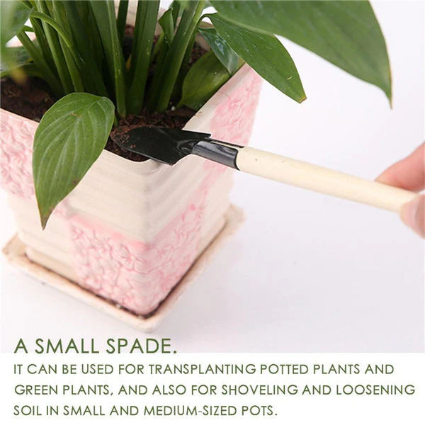 Kid's Garden Tools Set of 3 Pieces (Trowel, Shovel, Rake) - Image 8