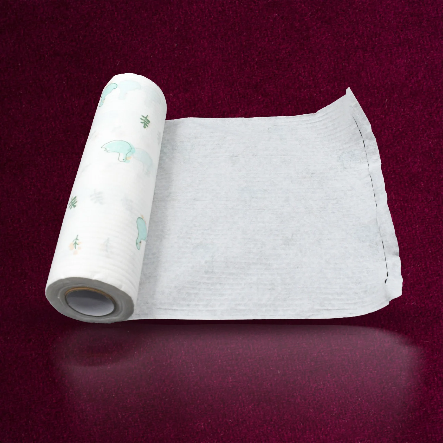 Reusable Printed Kitchen Tissue Roll – Non Woven Washable Cleaning Cloth - Image 5