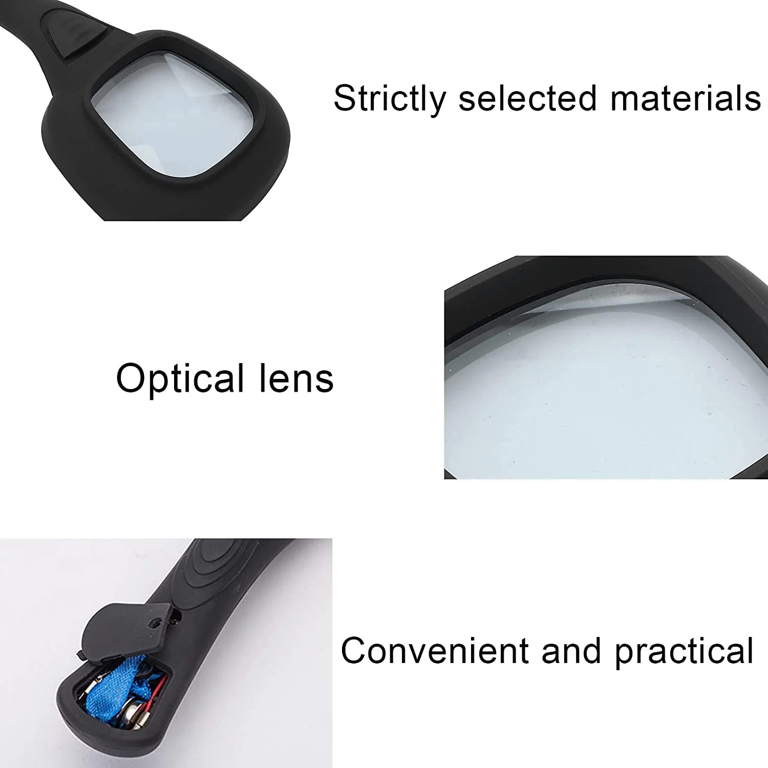 Handheld LED Magnifying Glass – 6 Lighted Magnifier for Reading & Inspection - Image 6