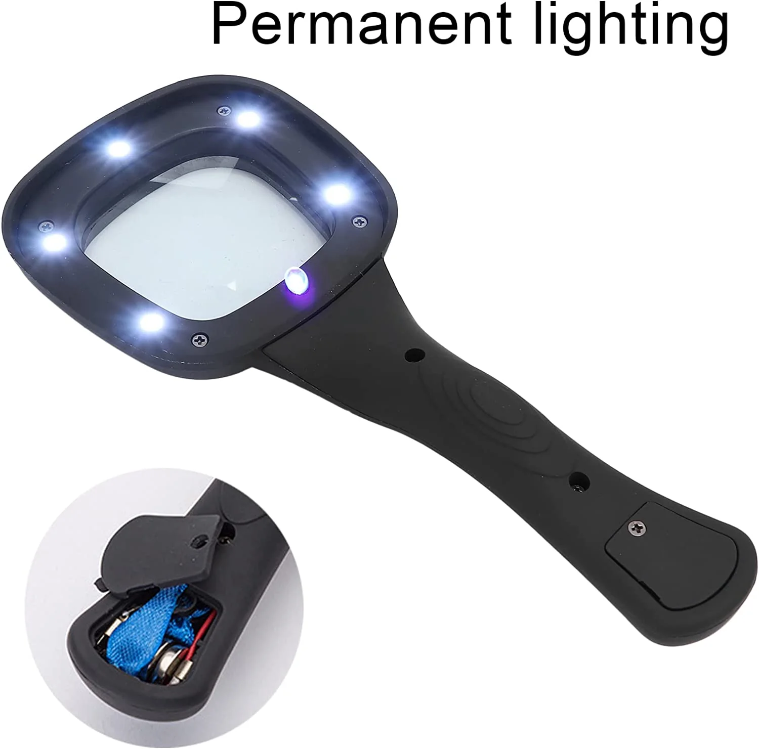 Handheld LED Magnifying Glass – 6 Lighted Magnifier for Reading & Inspection - Image 7