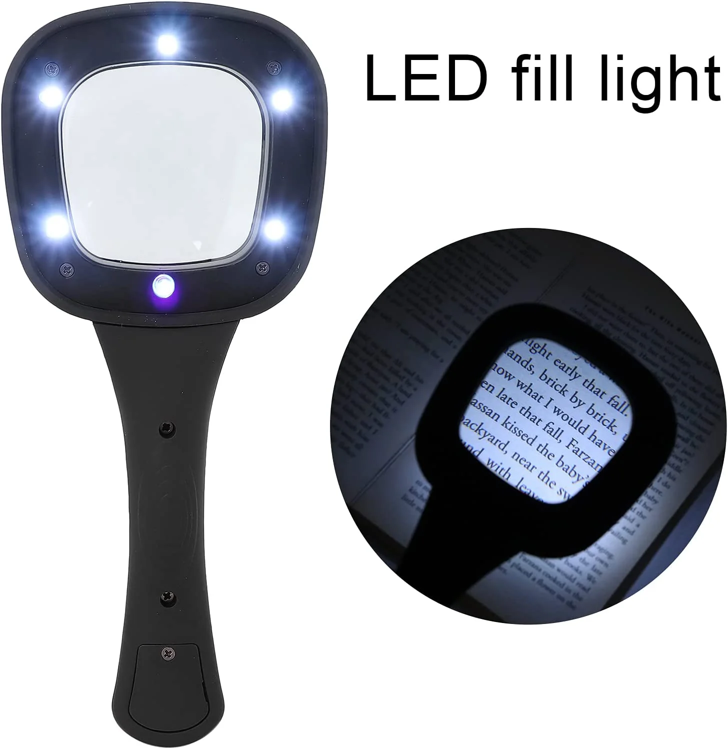 Handheld LED Magnifying Glass – 6 Lighted Magnifier for Reading & Inspection - Image 9