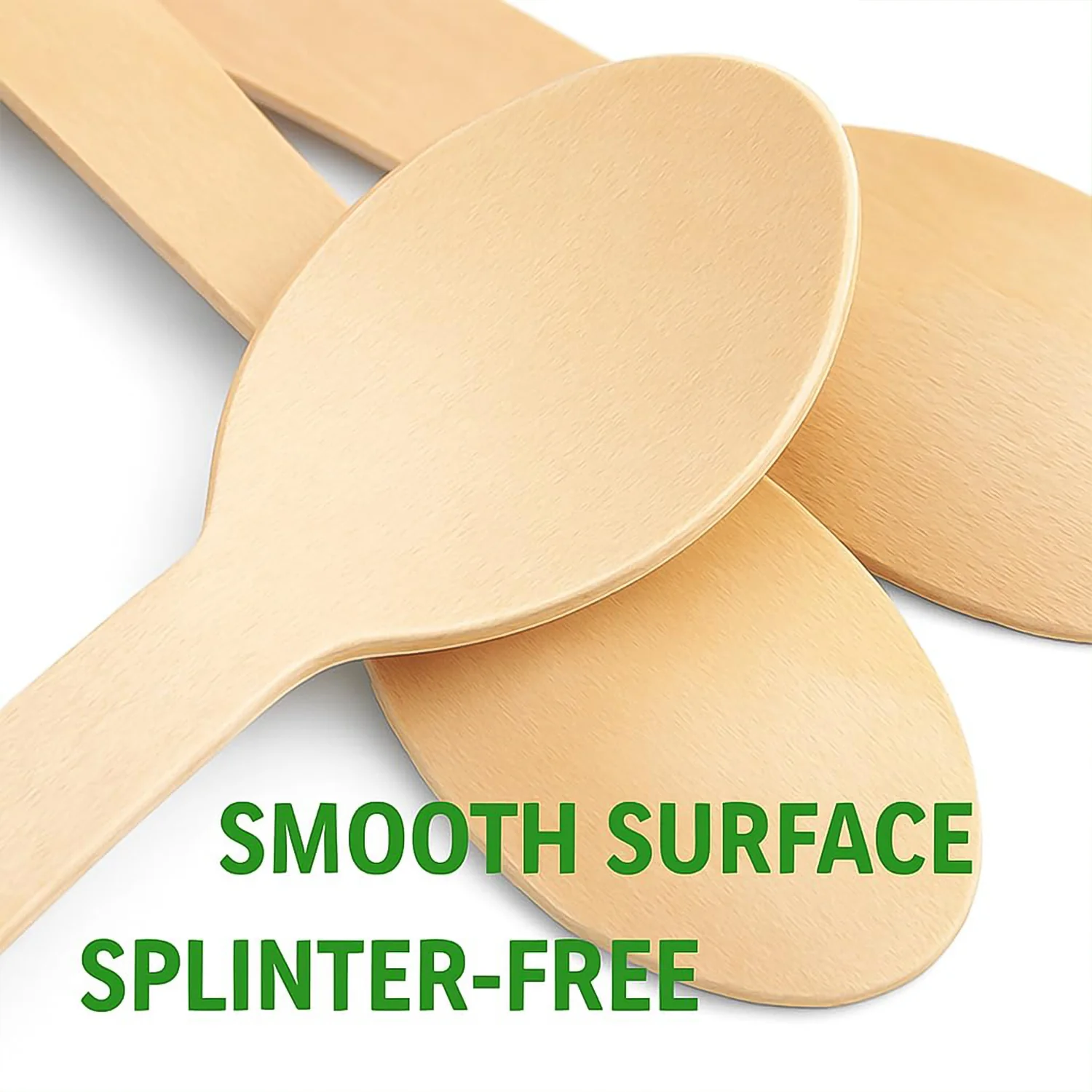 160mm Wooden Spoon – 30 Pcs Pack - Image 3