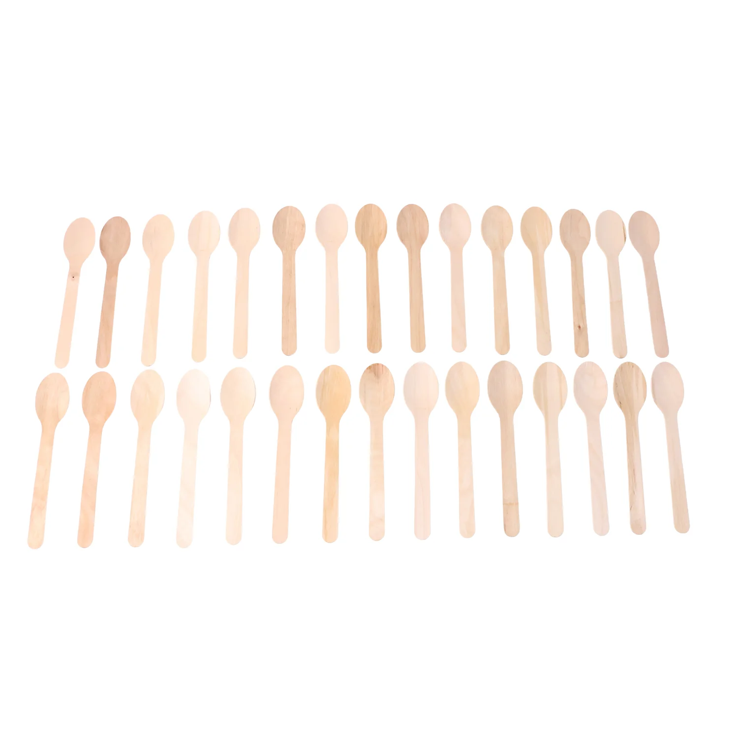 160mm Wooden Spoon – 30 Pcs Pack - Image 5