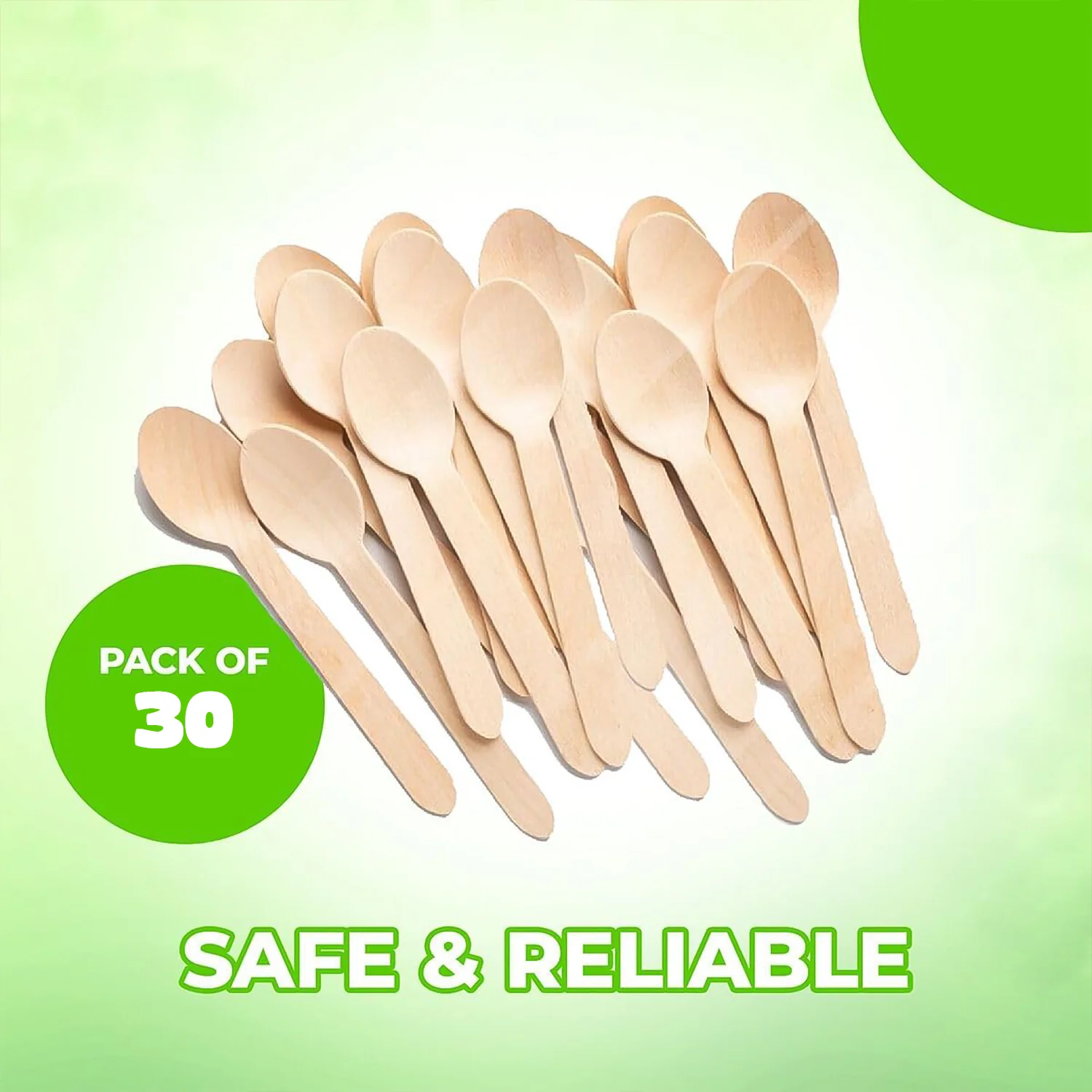 160mm Wooden Spoon – 30 Pcs Pack - Image 8