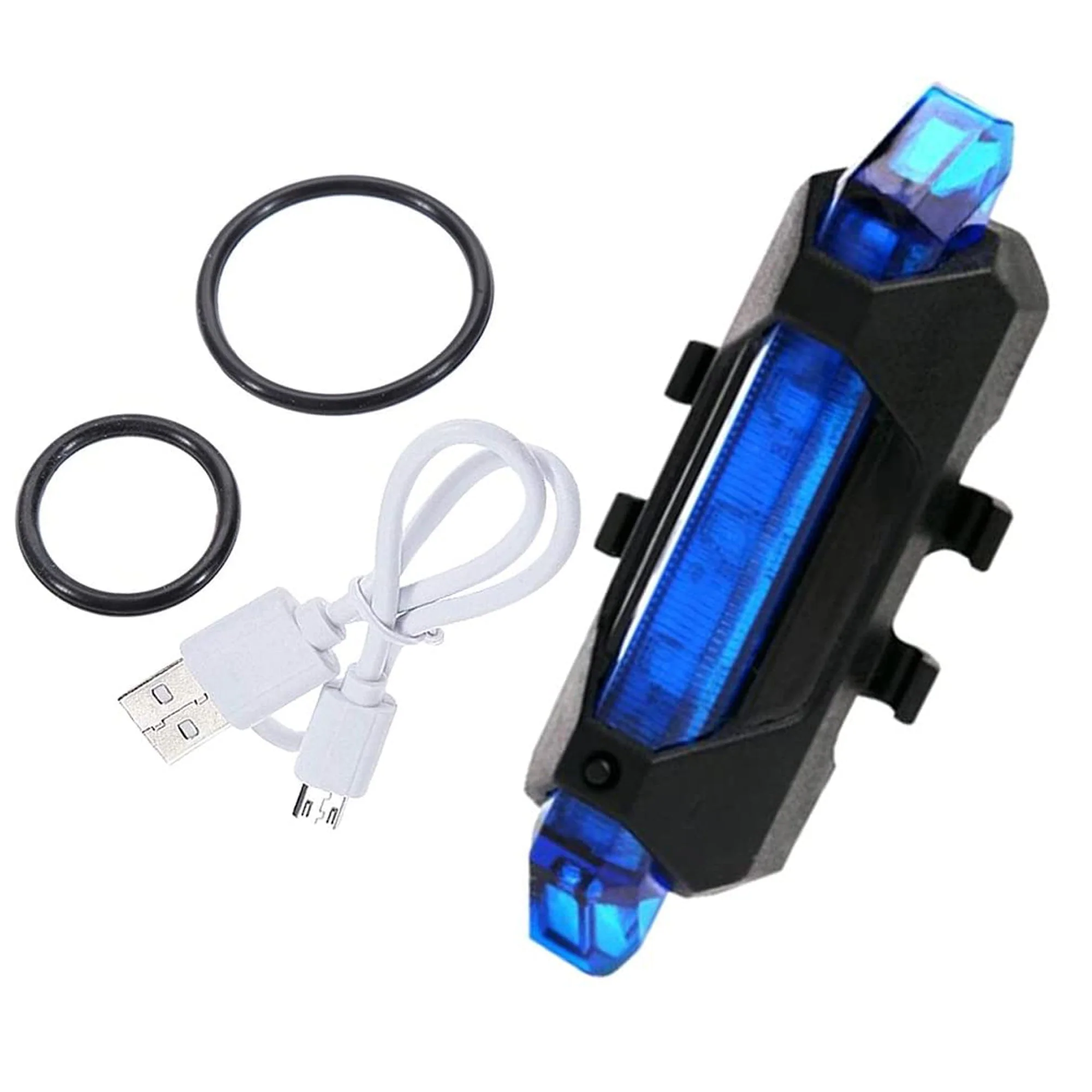 Rechargeable Bicycle Front Waterproof LED Light (Blue) - Image 5