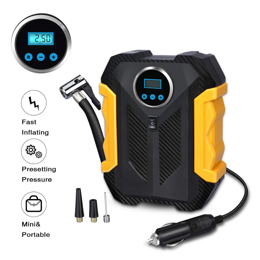 Portable Electric Car Air Compressor Pump for Car and Bike Tyre - Image 3