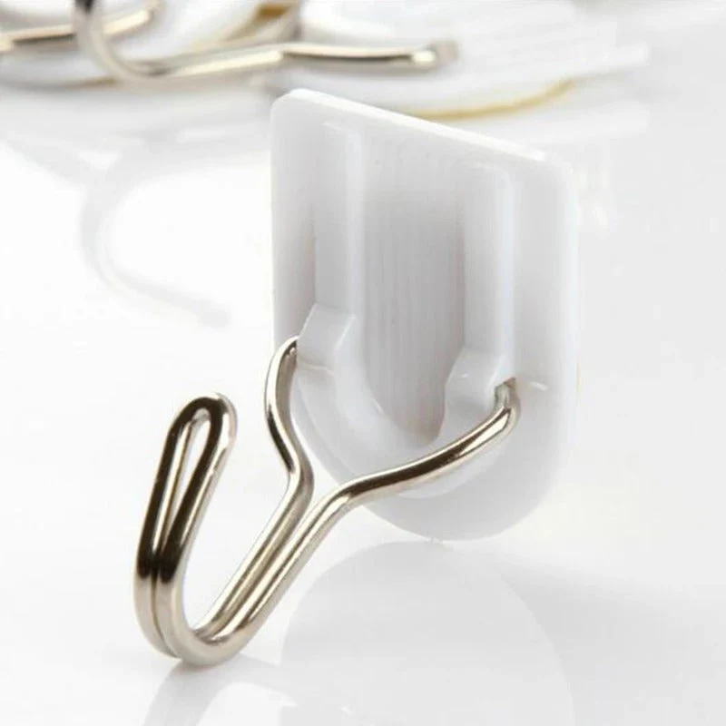 Adhesive Sticker ABS Plastic Hook Towel Hanger for Kitchen / Bathroom - Image 3