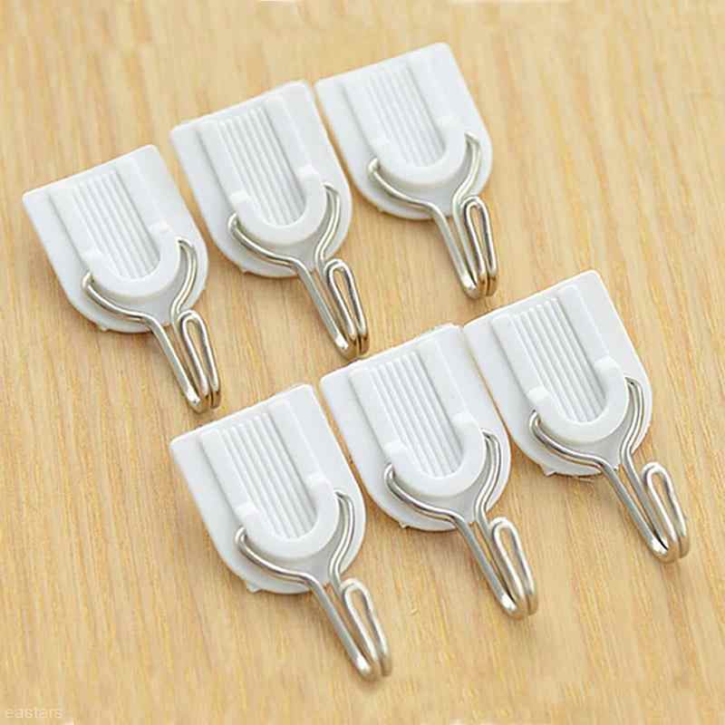 Adhesive Sticker ABS Plastic Hook Towel Hanger for Kitchen / Bathroom - Image 8