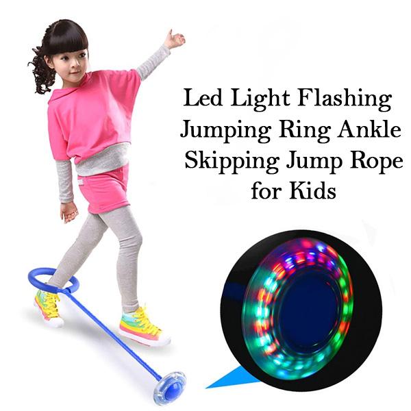 Led Light Flashing Jumping Ring Ankle Skipping Jump Rope for Kids - Image 7