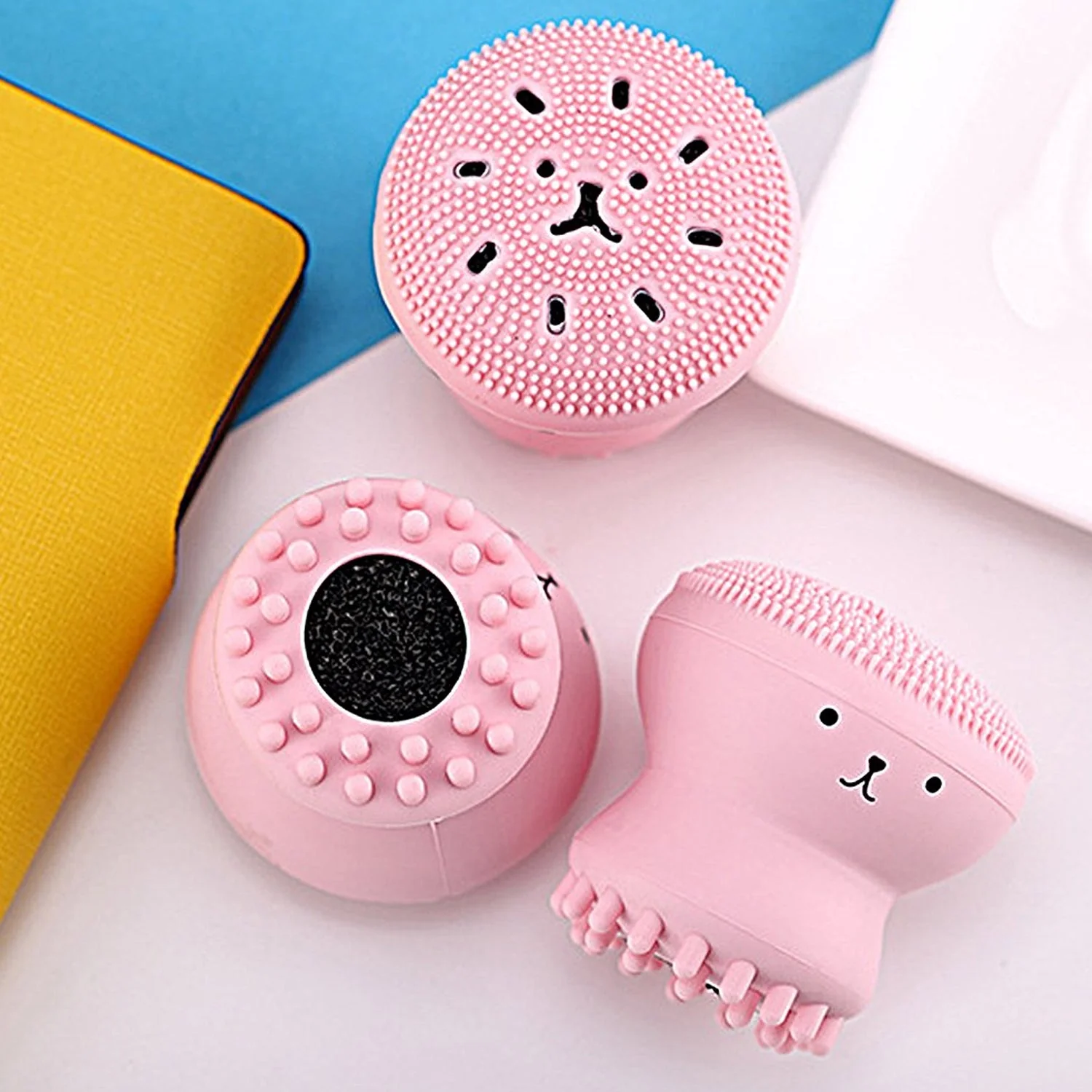 Facial Cleansing Brushes – Cute Octopus Shape Silicone Face Scrubber Massager (1 Pc) - Image 7