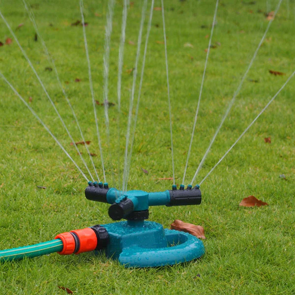 3 Arm 360° Sector Rotating Water Sprinkler Garden Pipe Hose Irrigation Yard - Image 3