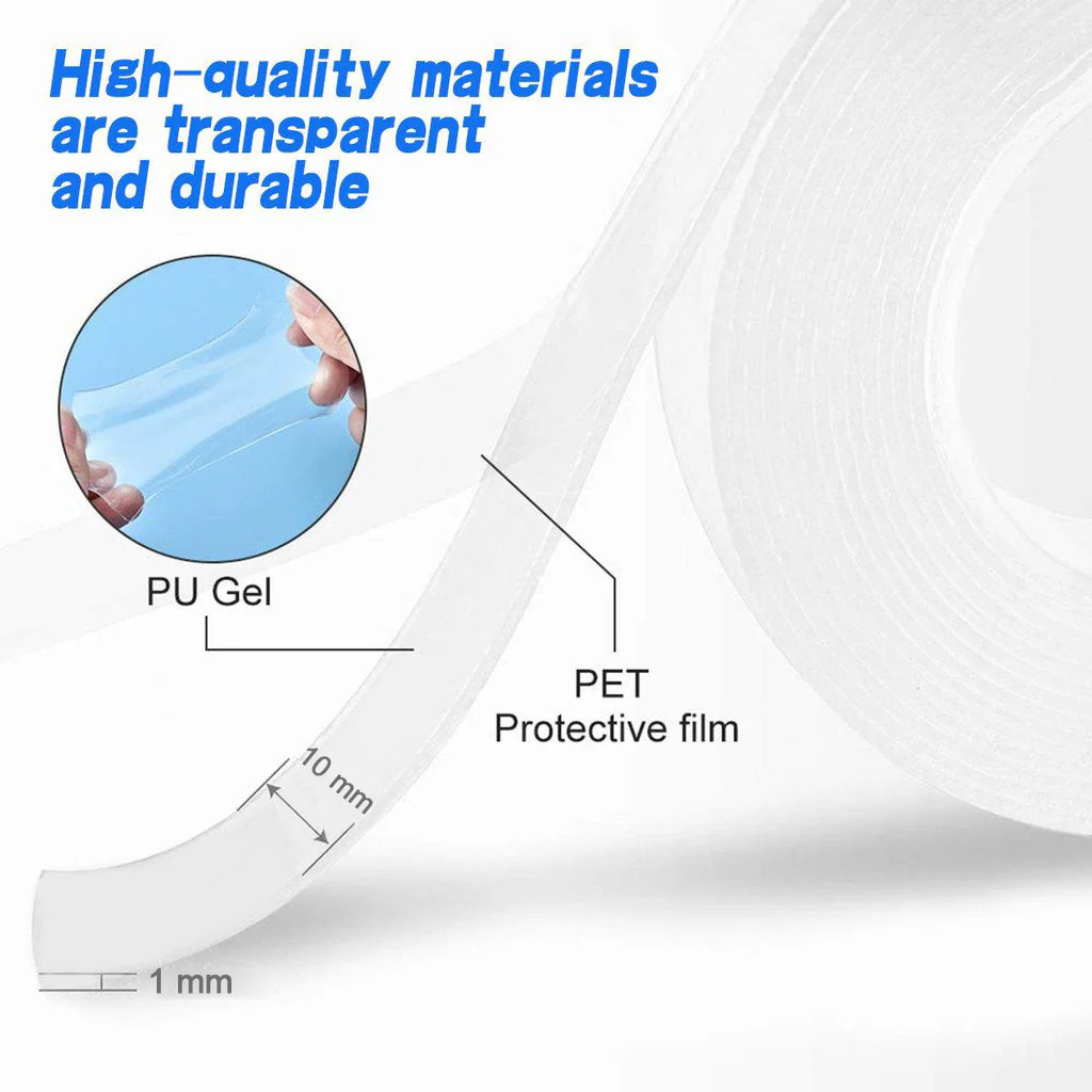 5 Meter Double Sided Adhesive Silicon Grip Gel Tape - Image 3