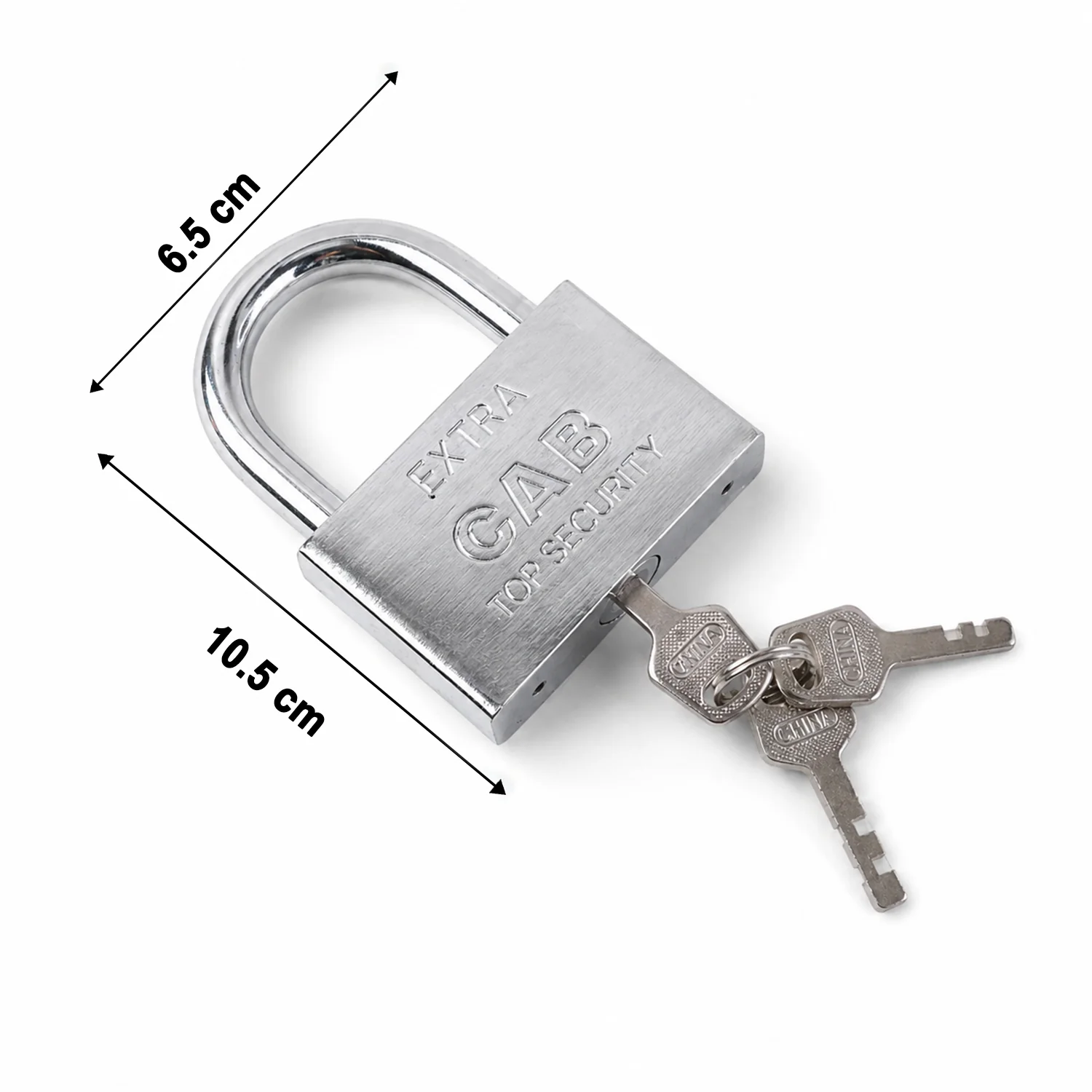 Heavy Steel Premium Square Padlock 70mm with 3 Keys  Hardened Shackle for Doors - Image 6