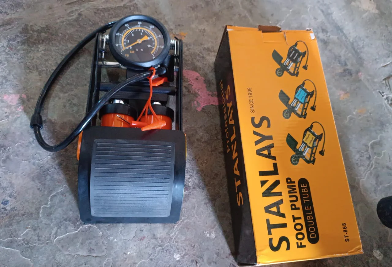 Portable High Pressure Foot Air Pump Compressor for Car and Bike - Image 8