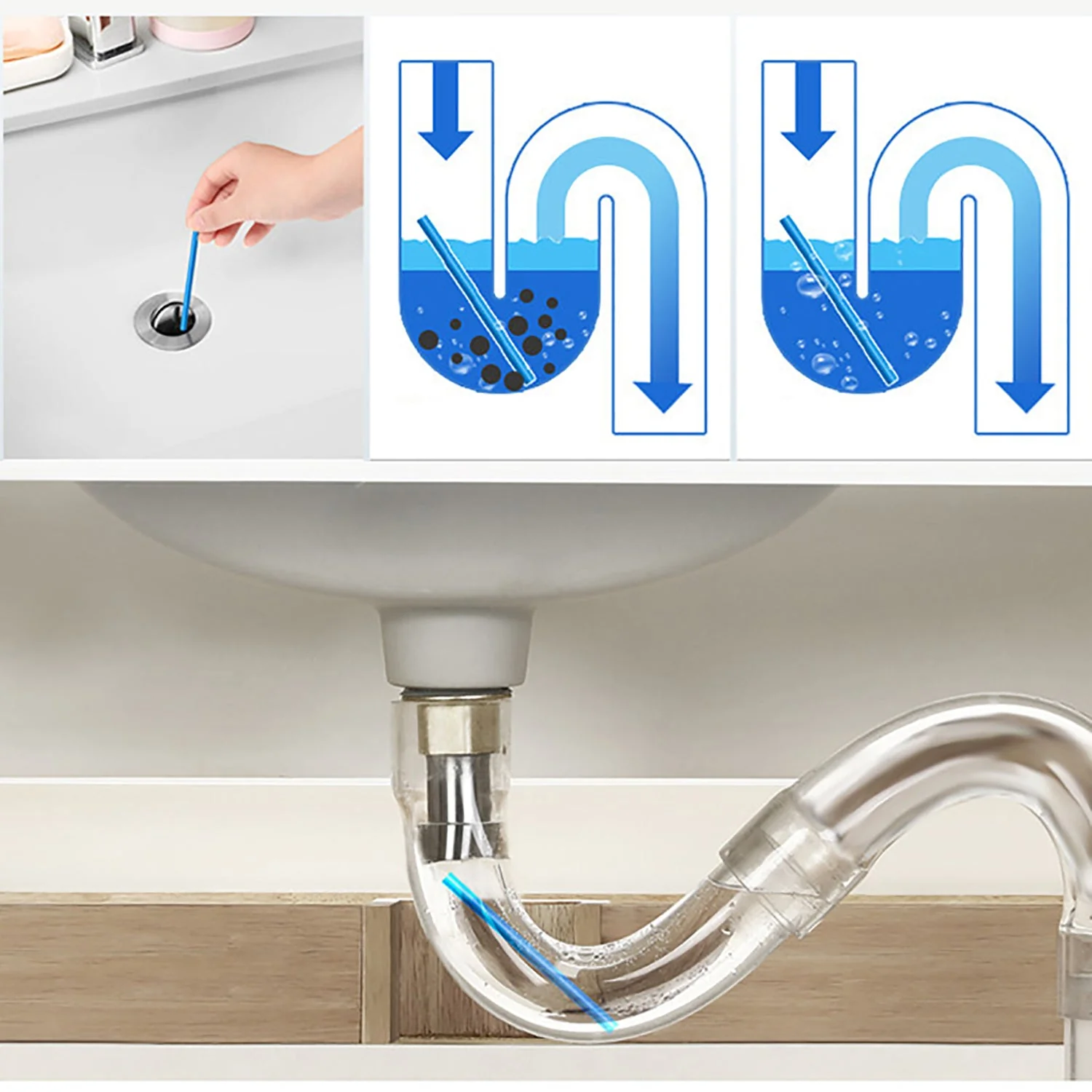 Sani Cleaning Sticks Keep Your Drains Pipes Clear Odor Home Cleaning - Image 8