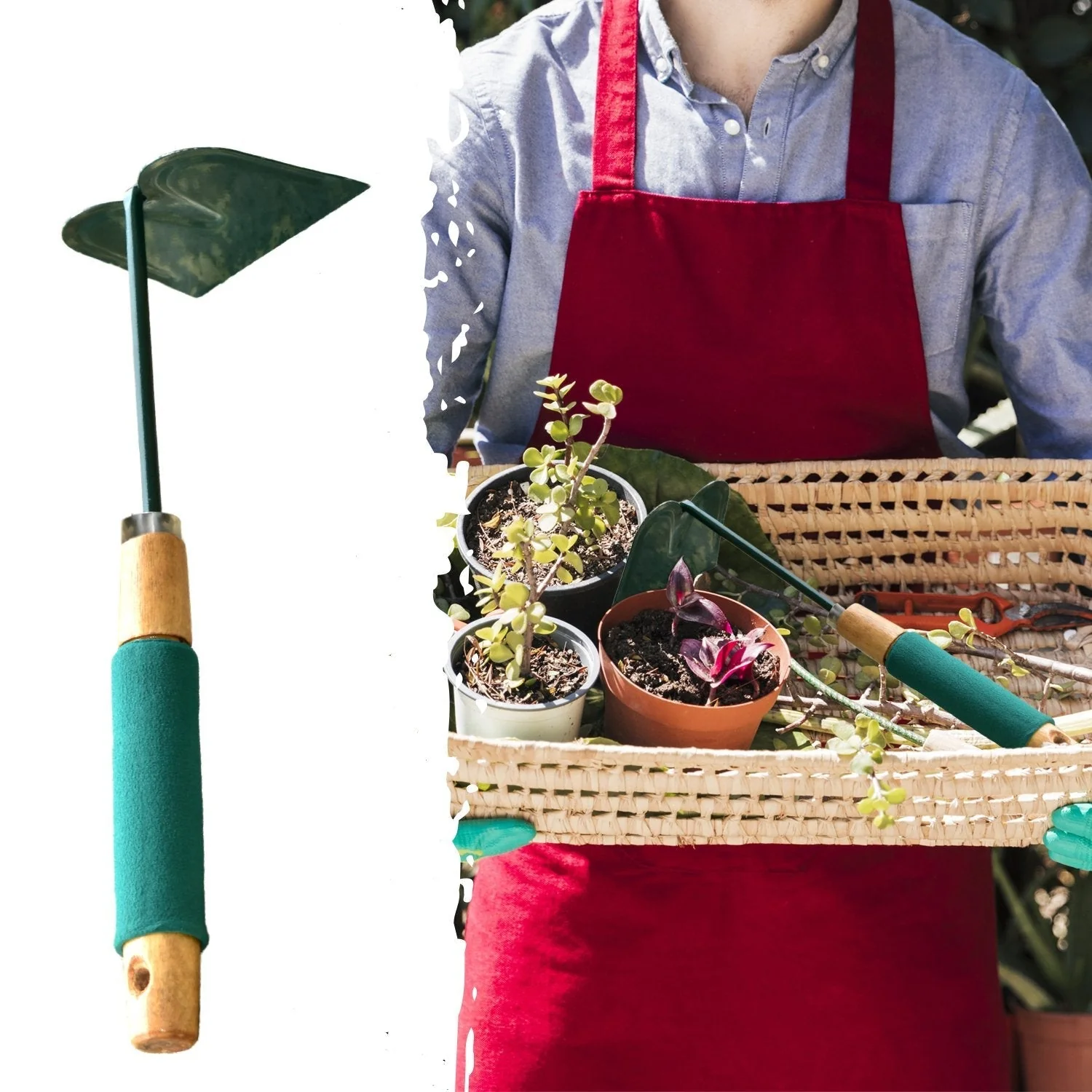 Gardening Hoe Tool with Handle - Image 4