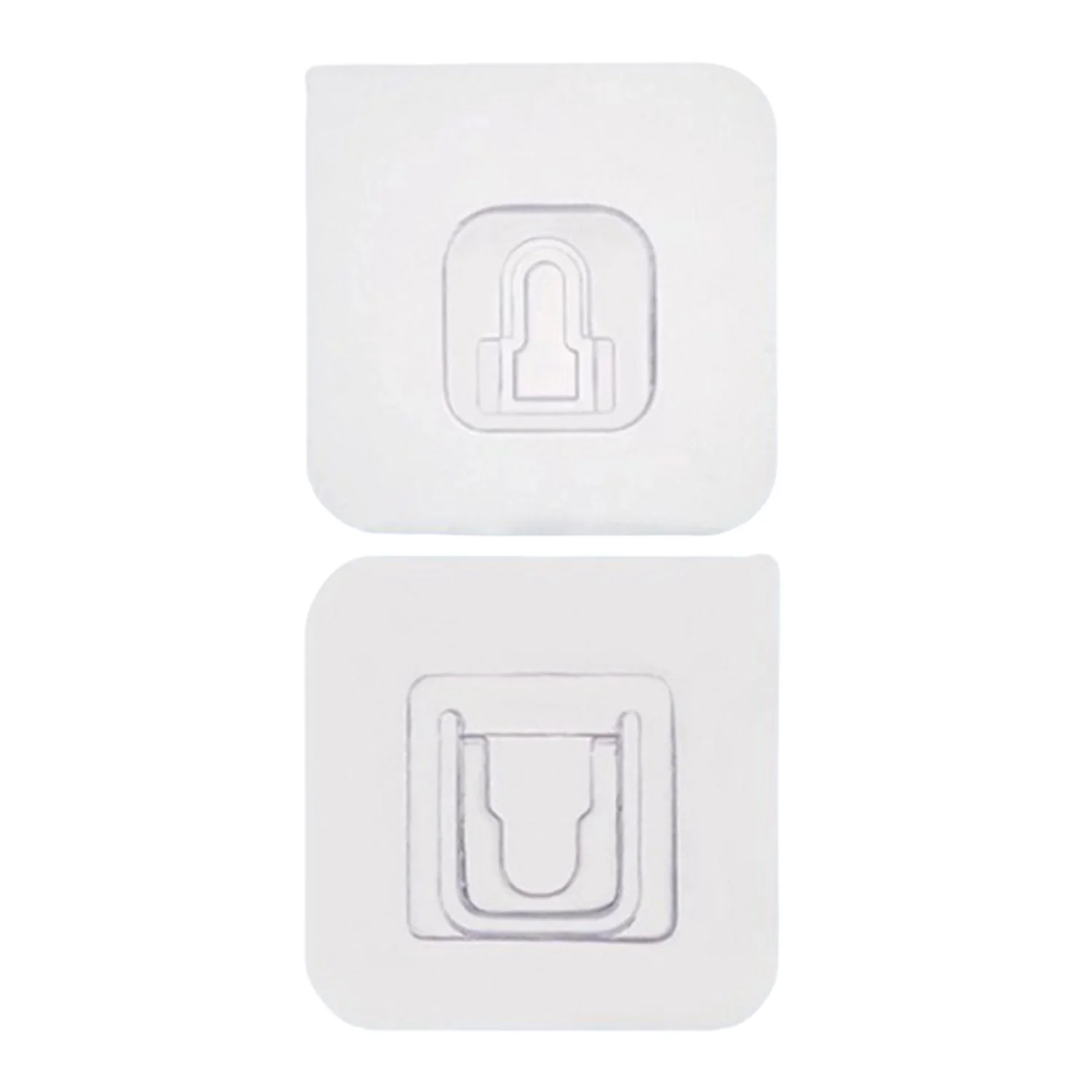 Magic Adhesive Plastic Wall Hooks Heavy Duty Hooks (Pack of 20) - 10 pair - Image 3