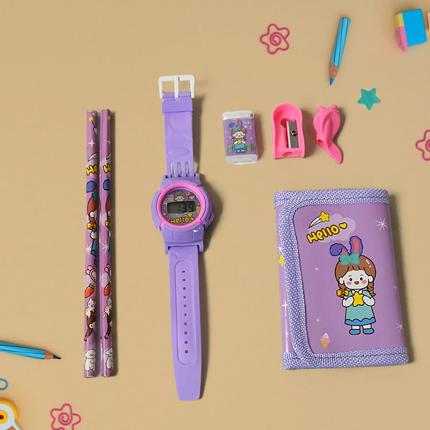 Stationery Set for Kids – 7-in-1 School Kit (Pack of 7 Pcs) - Image 4