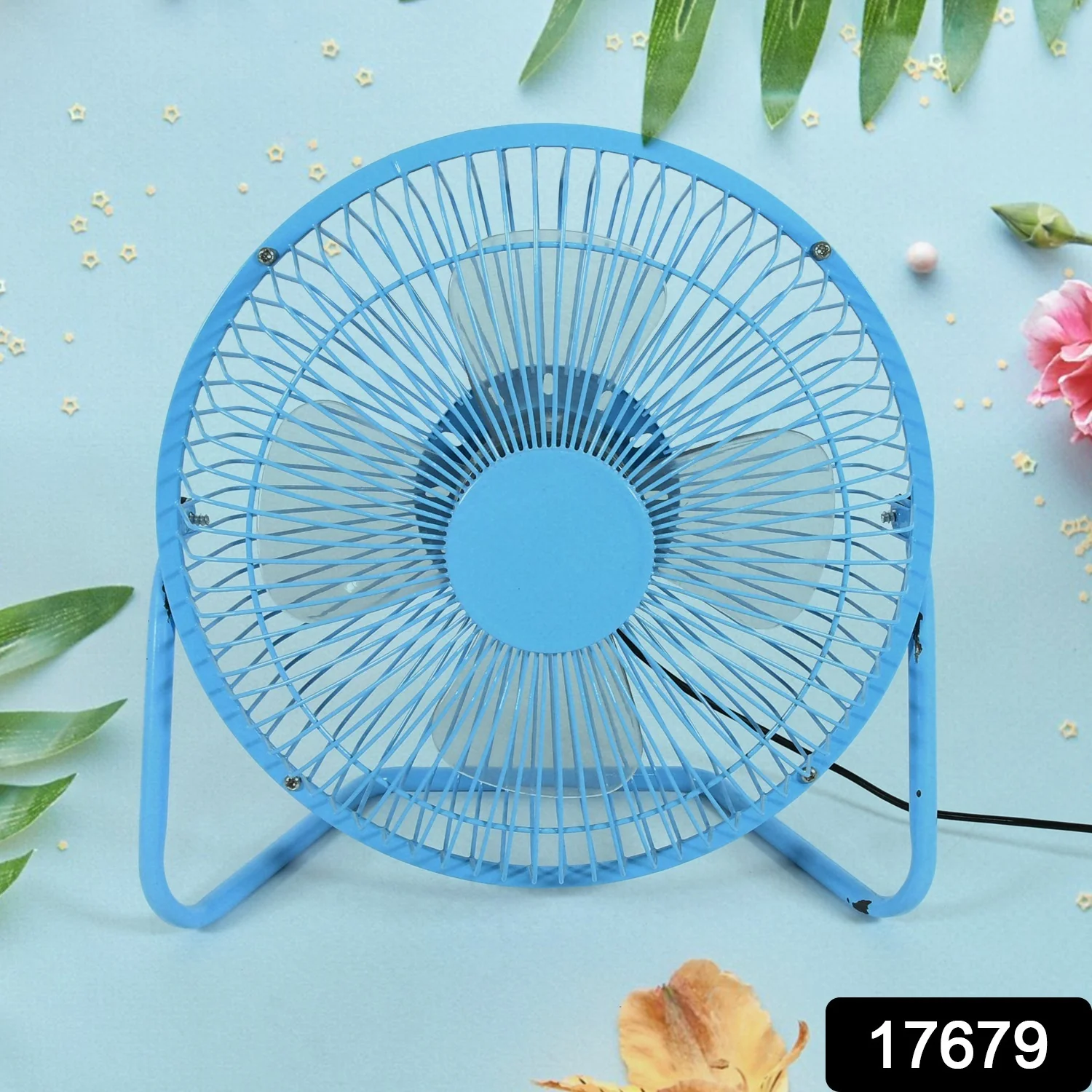 Big USB Table Desk Personal Metal Electronic Fan,  For Office, School Use (1 Pc) - Image 2