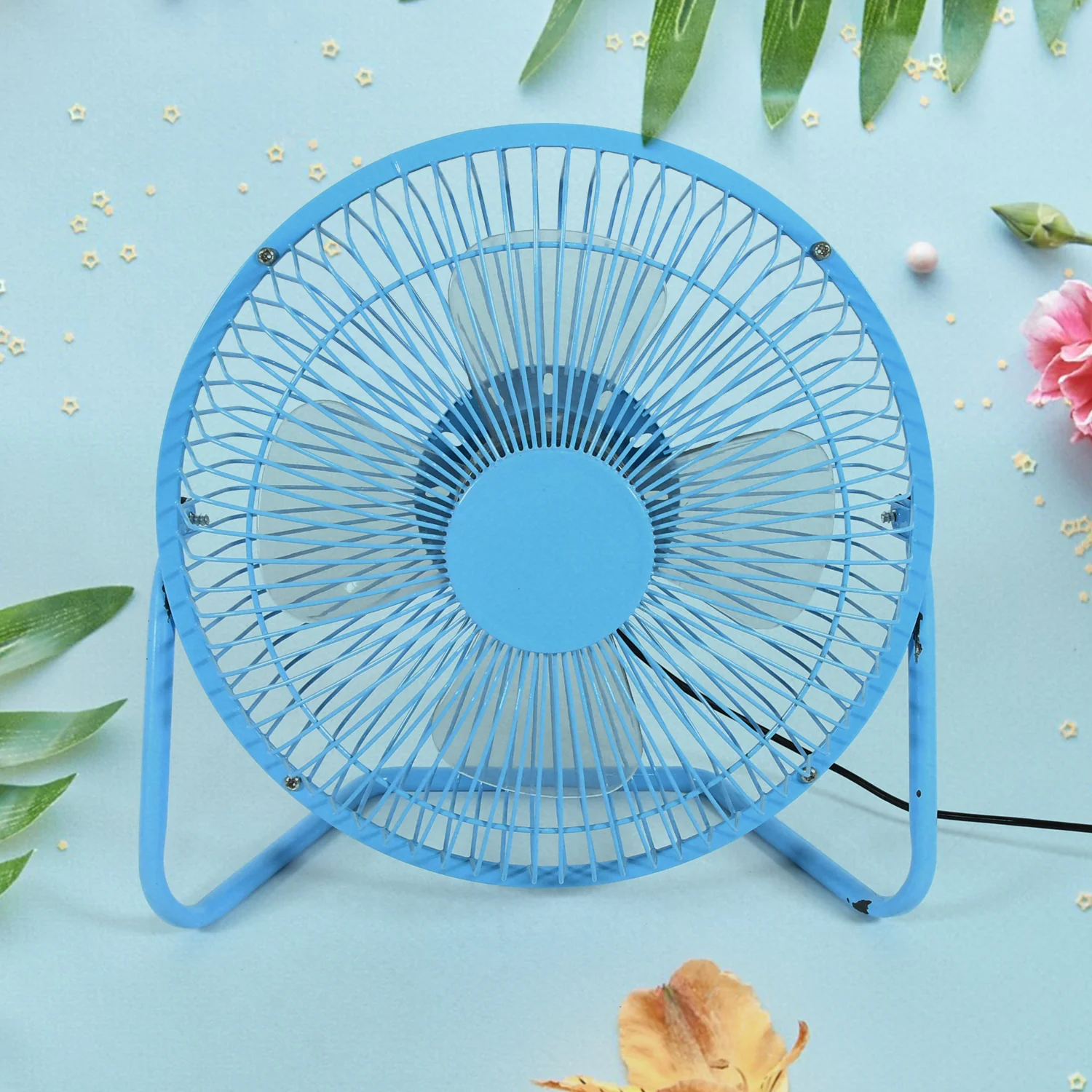 Big USB Table Desk Personal Metal Electronic Fan,  For Office, School Use (1 Pc) - Image 3