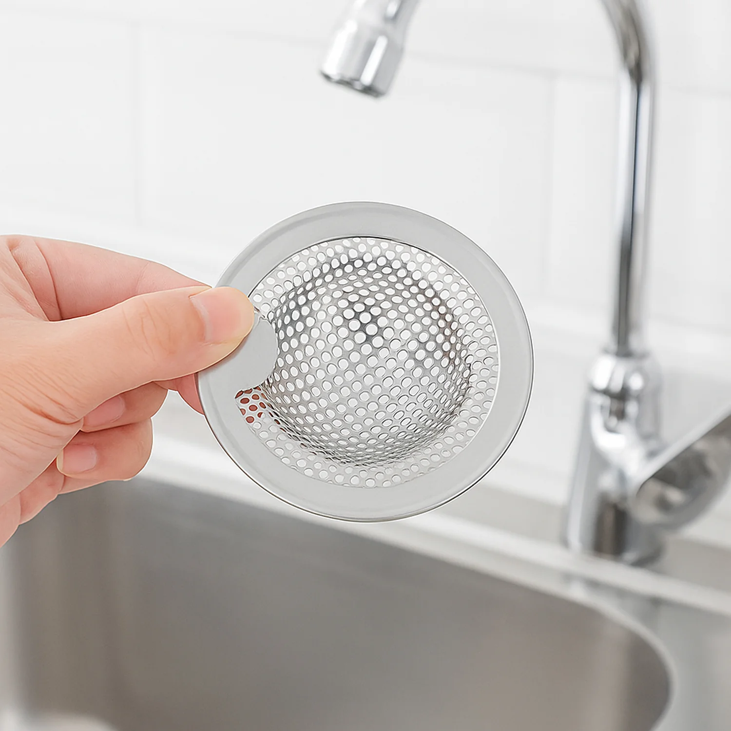 Stainless Steel Kitchen Sink Drain Strainer / Stopper (Medium / 1 Pc) - Image 6