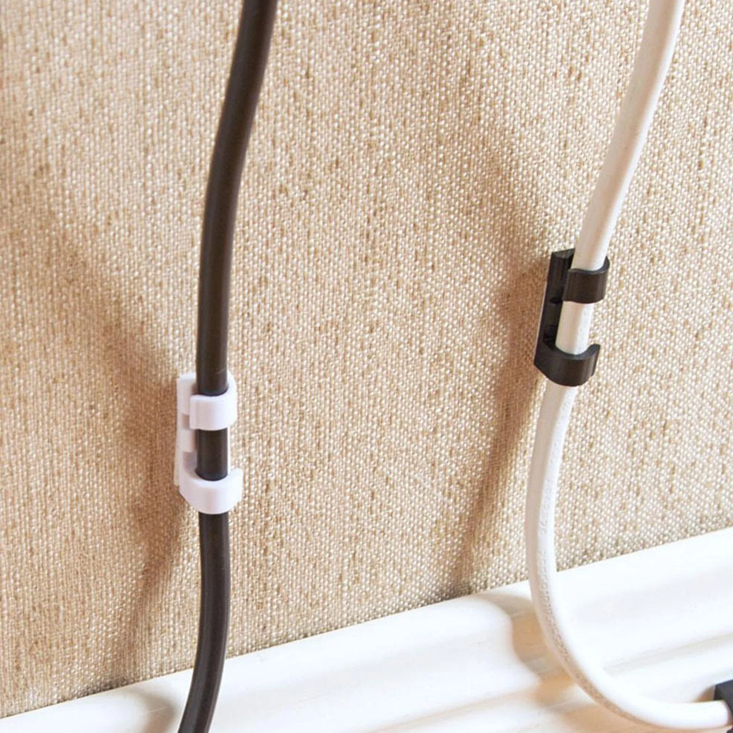 Self-Adhesive Cable Clips – Round Plastic Wire Holder for Cord Management (Pack of 20) - Image 7