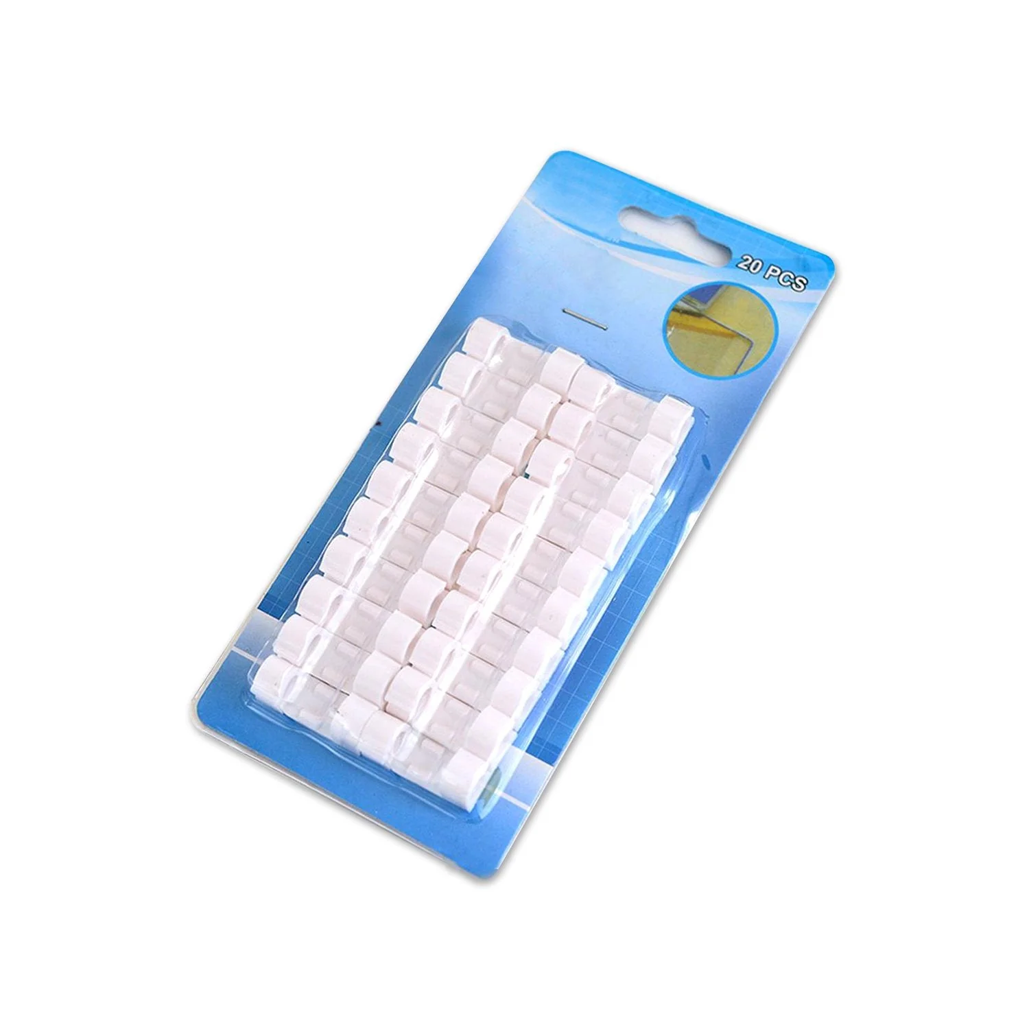 Self-Adhesive Cable Clips – Round Plastic Wire Holder for Cord Management (Pack of 20) - Image 8