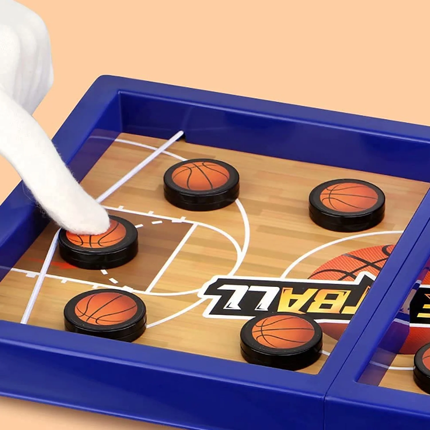 Fast Sling Basketball Puck Game Paced Table Desktop Battle Ice Hockey Game - Image 5