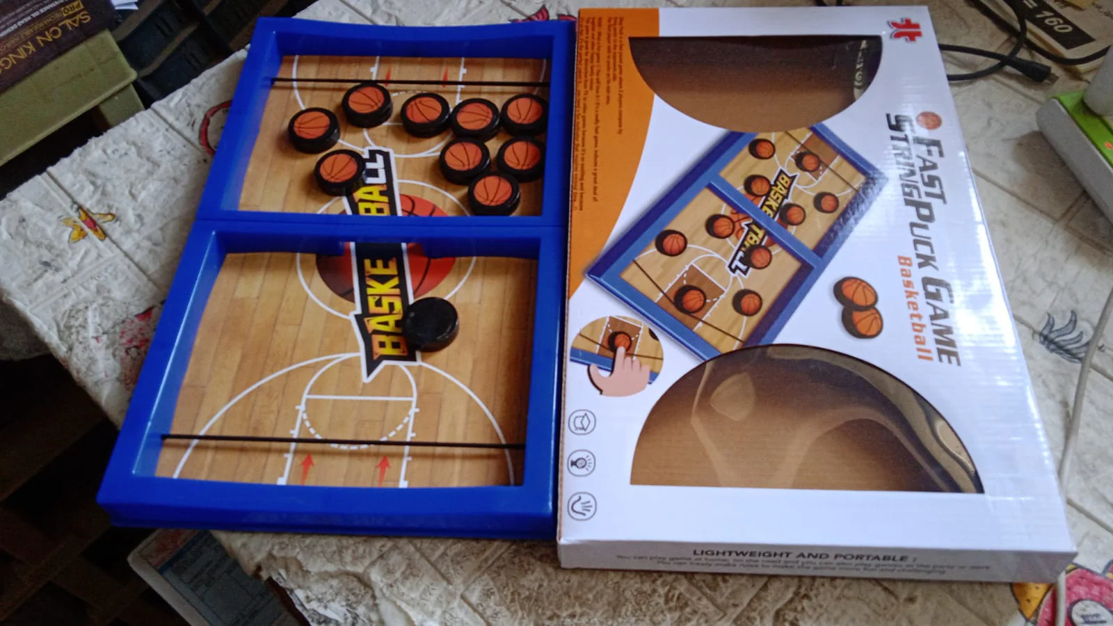 Fast Sling Basketball Puck Game Paced Table Desktop Battle Ice Hockey Game - Image 8