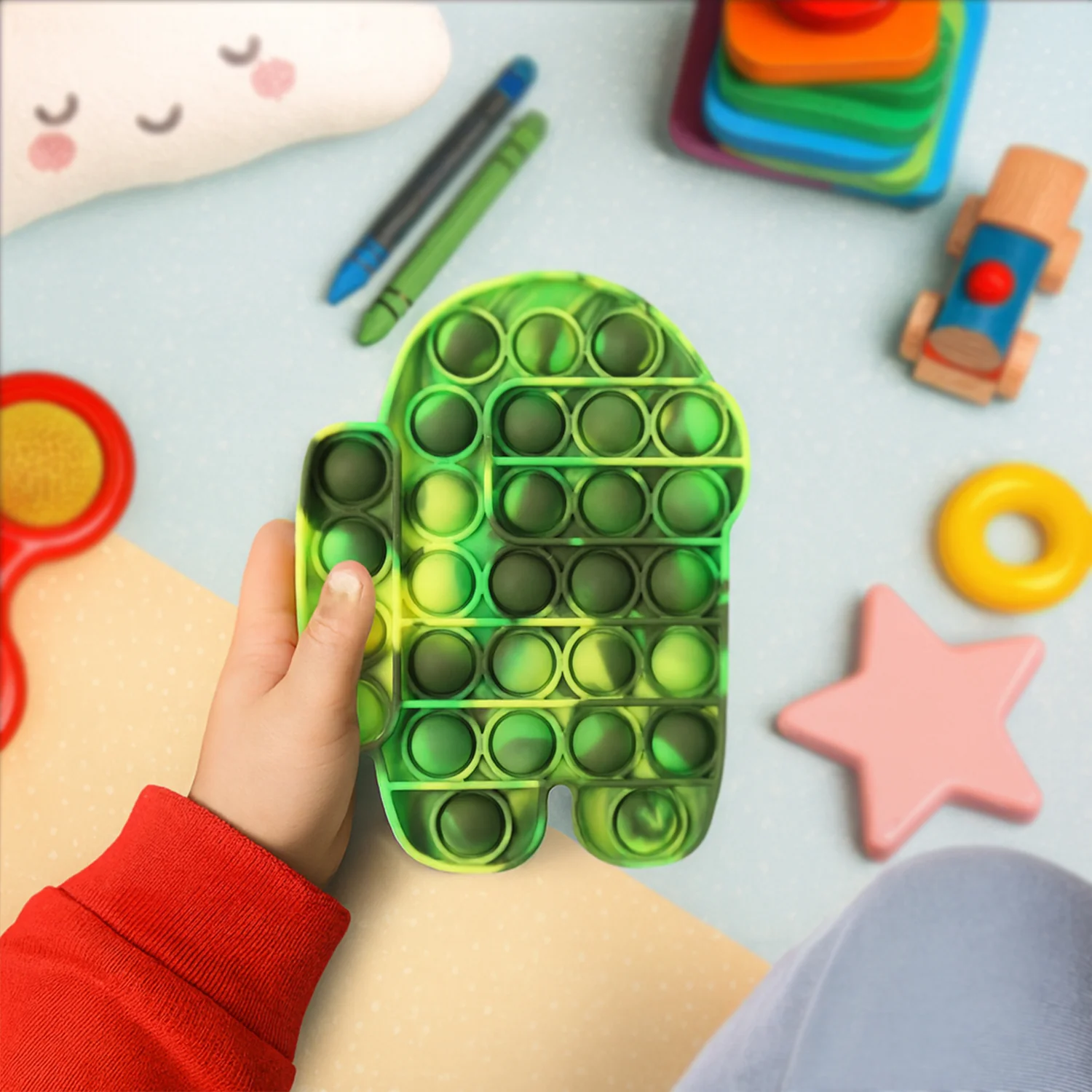 Premium Astronaut Silicone Pop It Fidget Toy (1 Pc) - Image 8