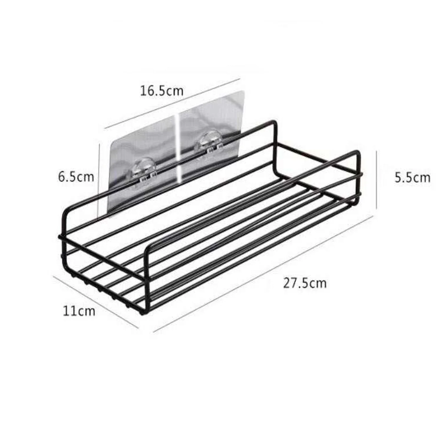 Multipurpose Wall Mount Metal Bathroom Shelf and Rack for Home and Kitchen. - Image 6