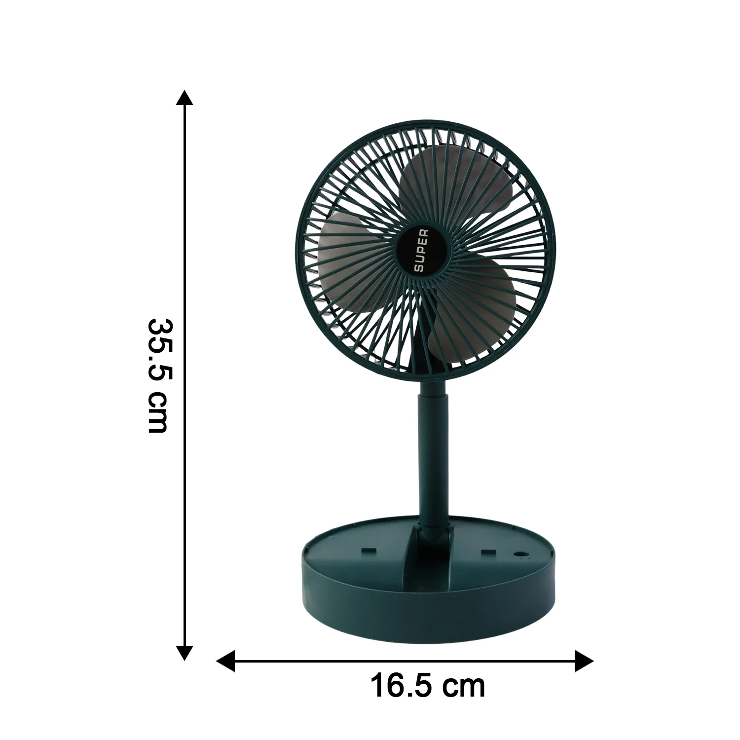 Sensor Foldable Mini Desk Fan with Adjustable Height and Angle (1 Pc) - Image 7