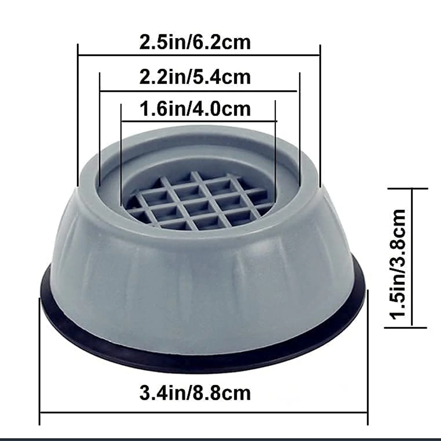 Anti Vibration Pads with Suction Cup Feet - Image 5