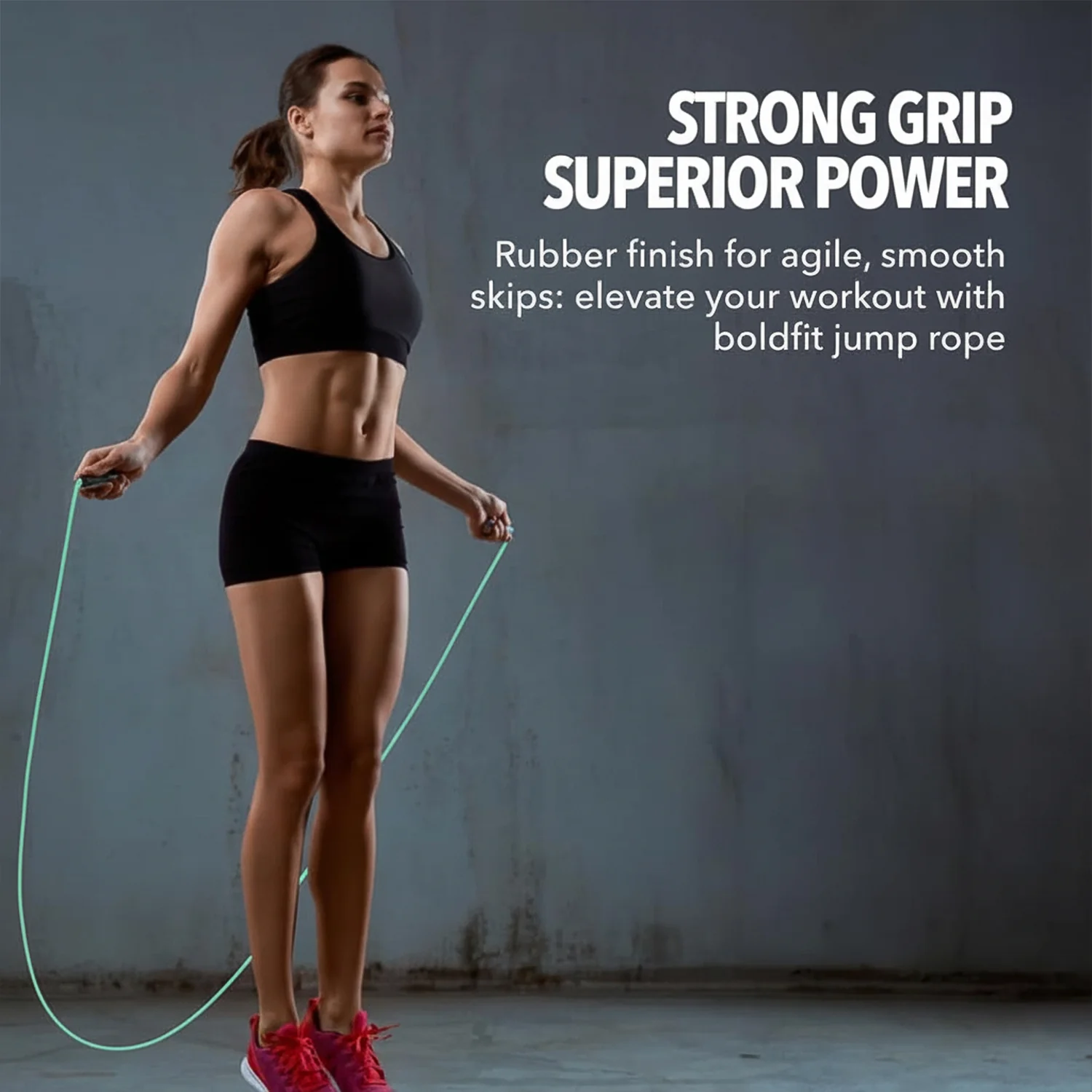 High-Speed Skipping Rope with Foam Padded Handles (1 Pc) - Image 4