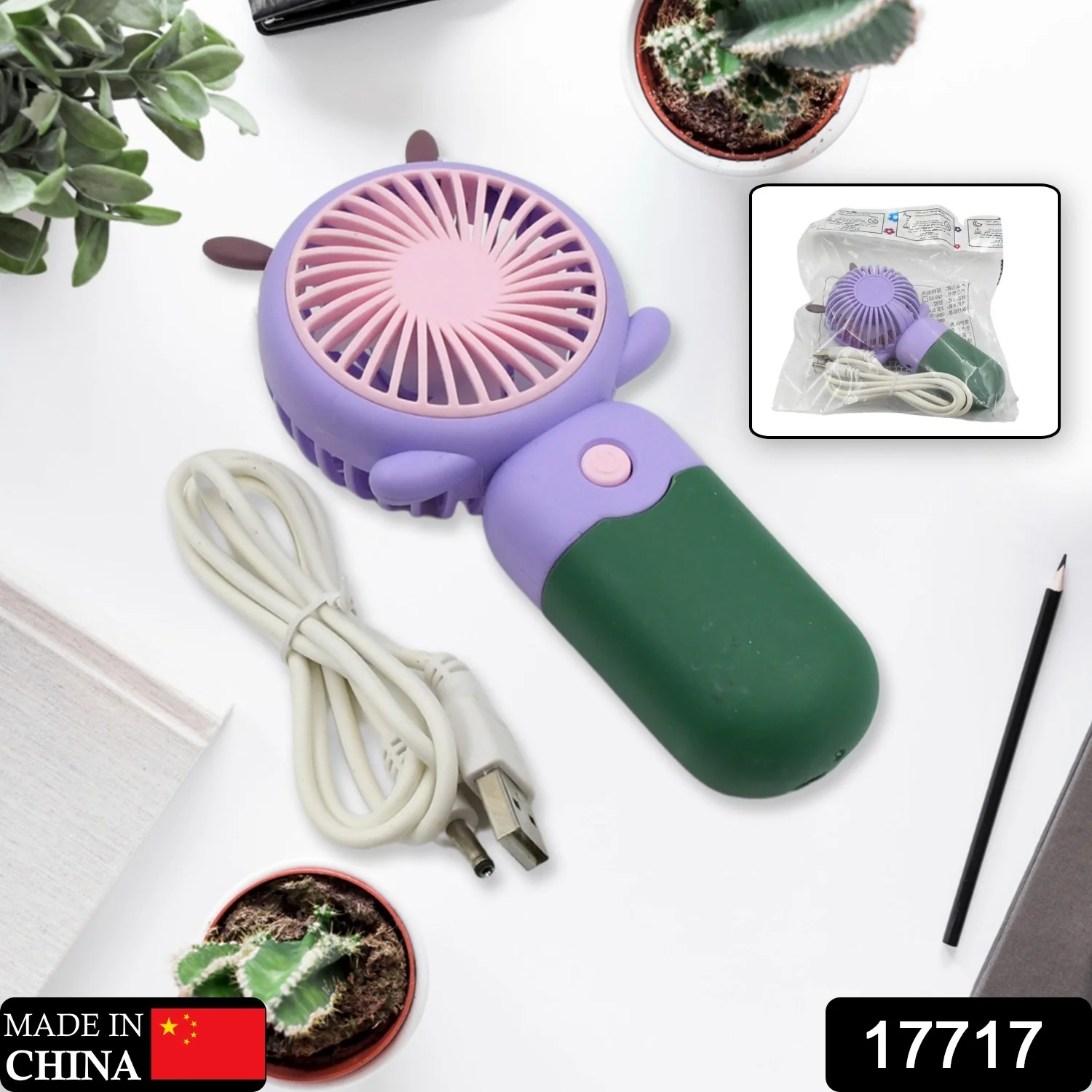 Mini USB Handheld Fan, Portable and lightweight Mini Fan (1 Pc) - Image 2