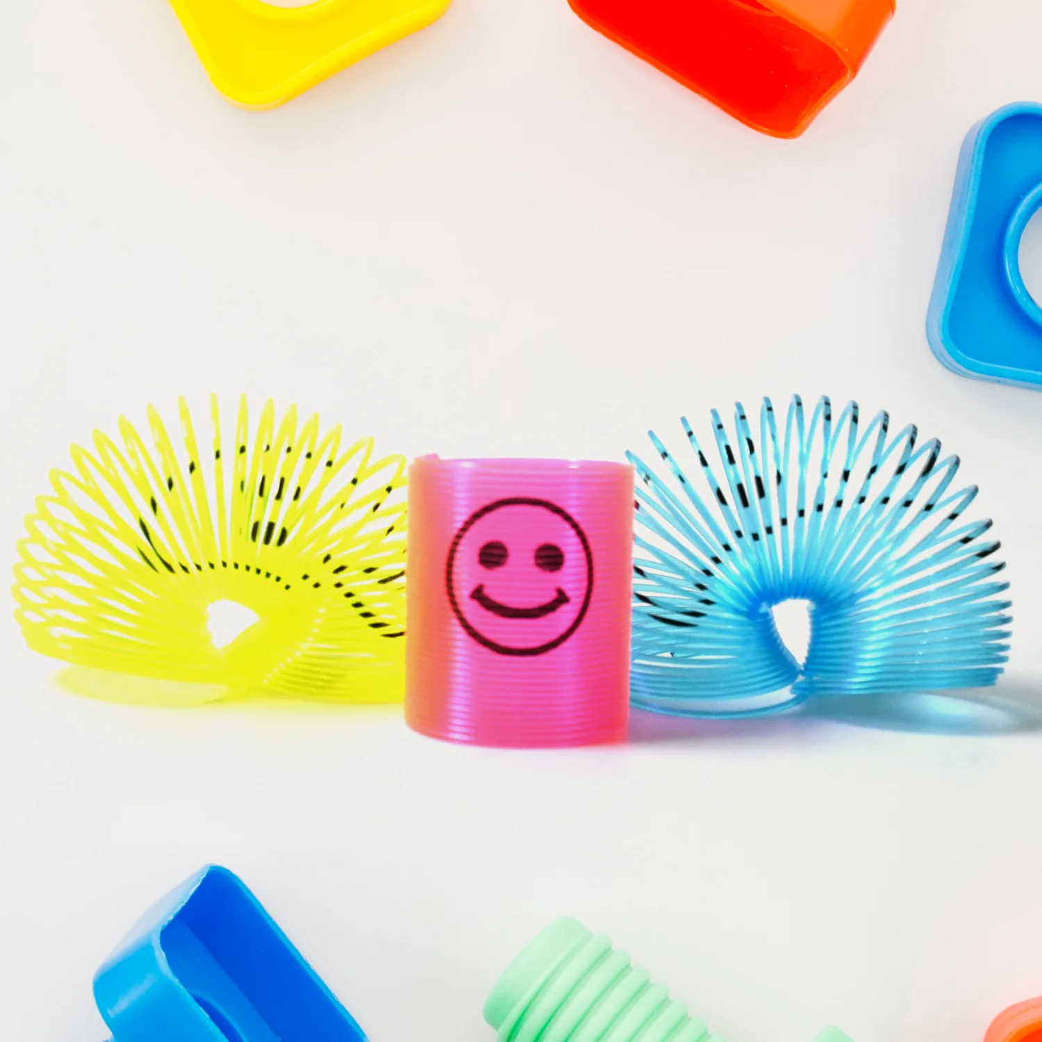 Multicolor Magic Smiley Spring, Spring Toys, Slinky spring toy(12 Pcs Set) - Image 6