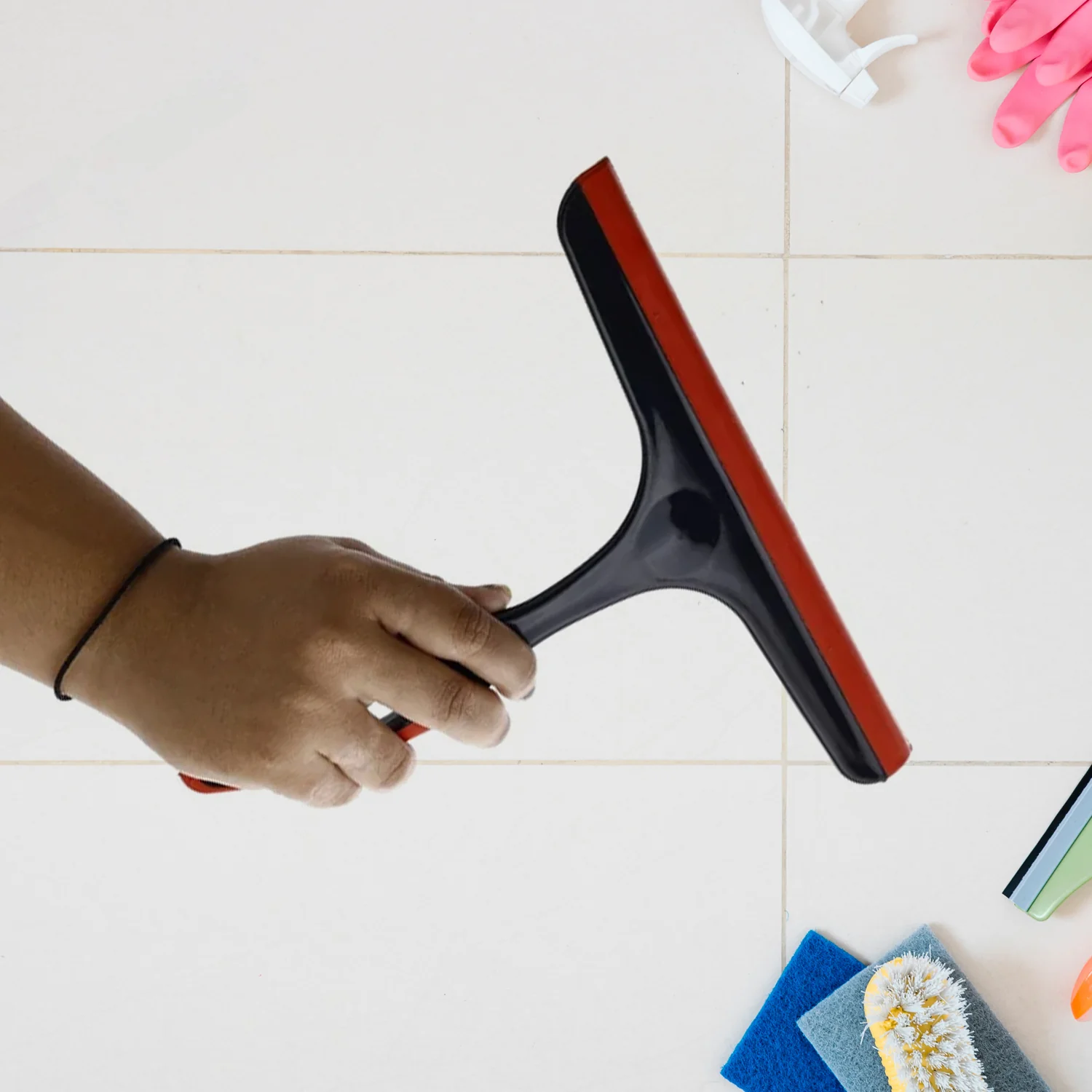 Plastic Kitchen Wiper - Silicone Head for Windows, Glass & Surfaces (1pc) - Image 4