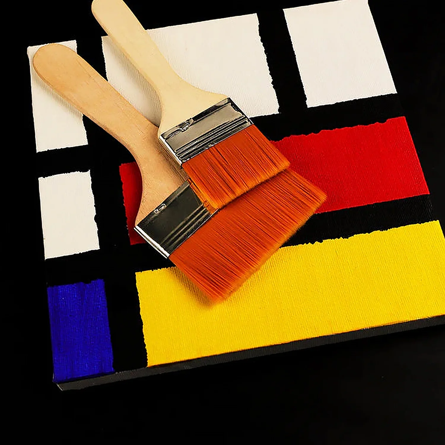 Nylon Pine Painting Brush Set – Dusting & Wall Paint Brushes (6 Pc Set) - Image 3