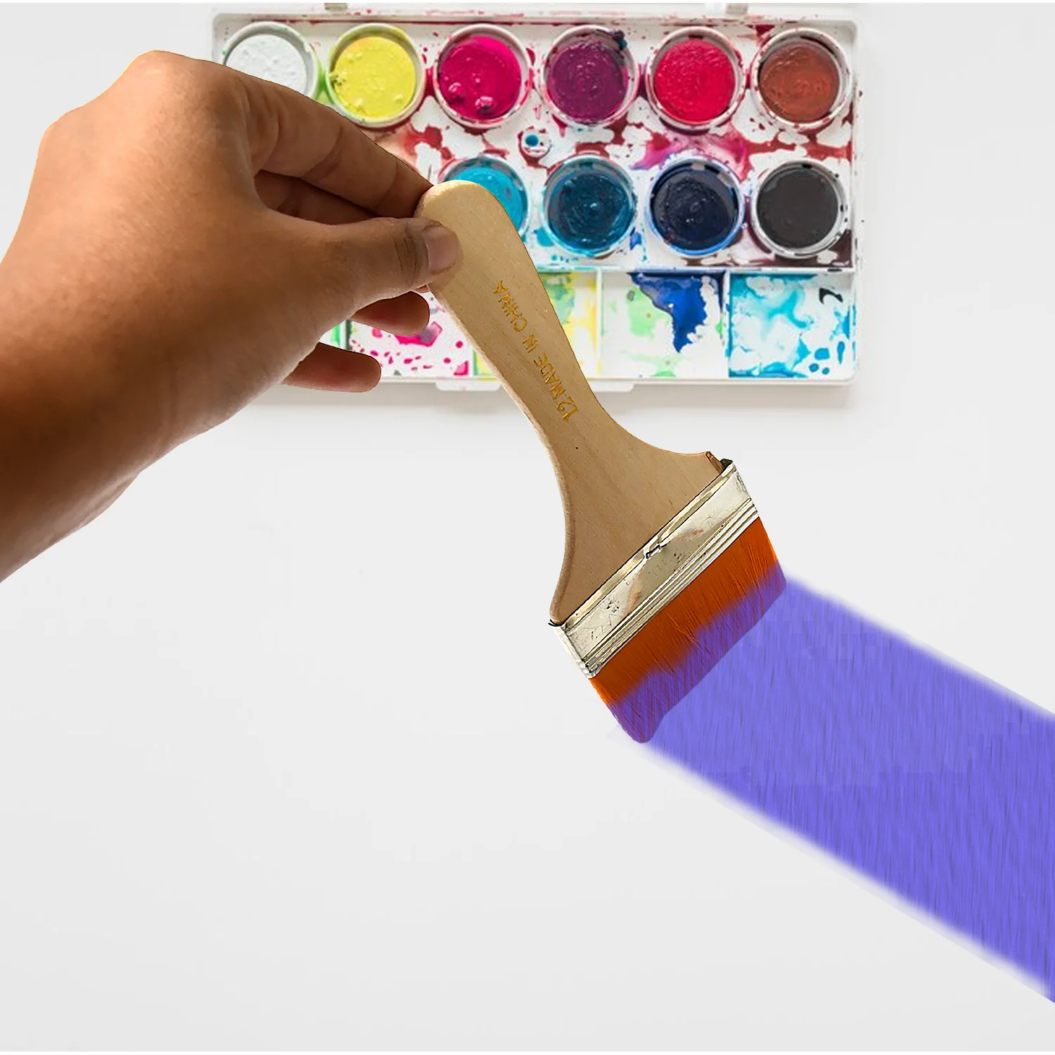 Nylon Pine Painting Brush Set – Dusting & Wall Paint Brushes (6 Pc Set) - Image 8
