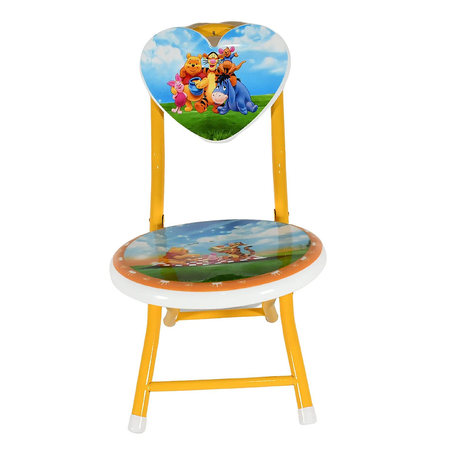 Heart Shape Cartoon Printed Foldable Kids Chair for Playrooms & Camping (1 Pc) - Image 5