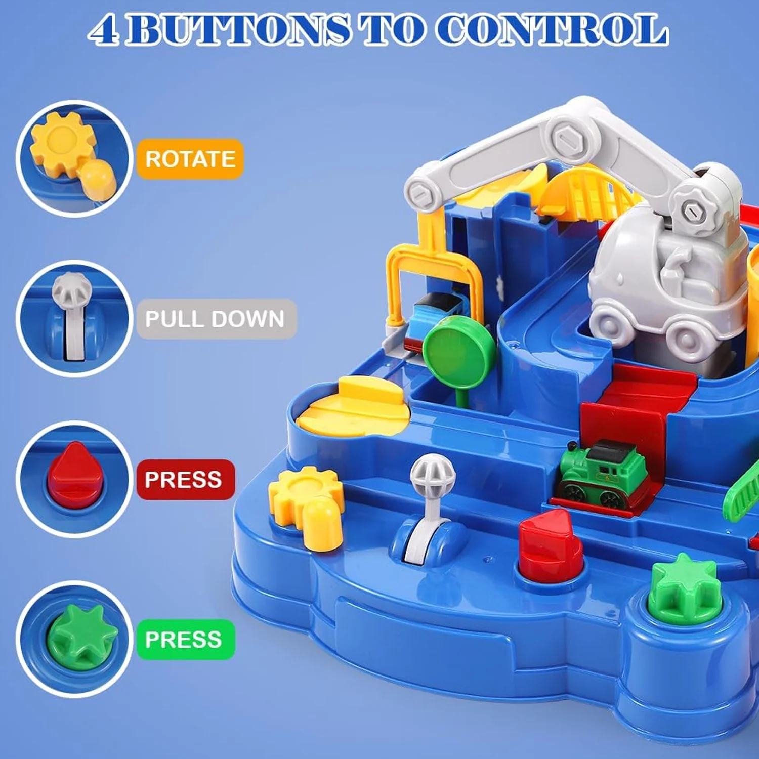 Adventure Toys, City Rescue Preschool Toy, Race Tracks for Boys - Image 5