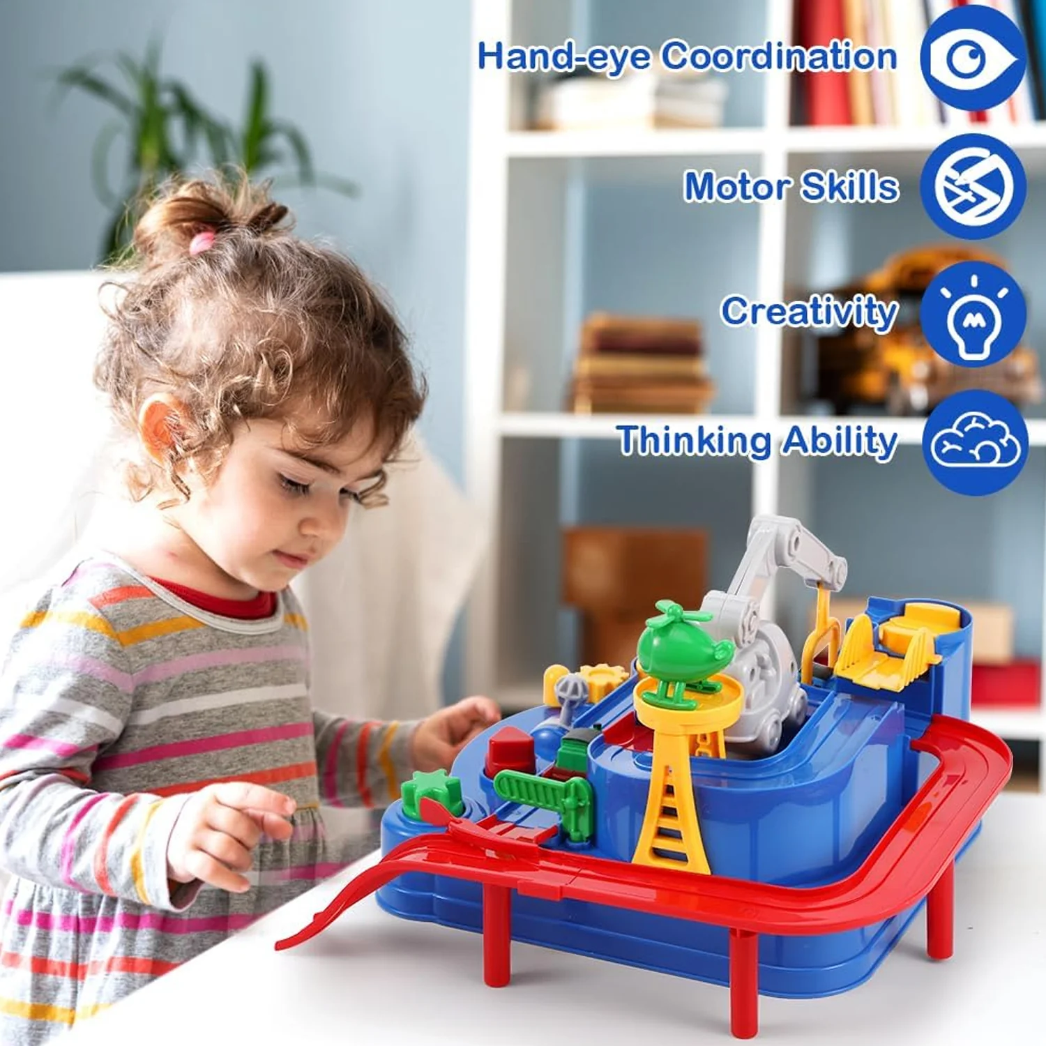 Adventure Toys, City Rescue Preschool Toy, Race Tracks for Boys - Image 8
